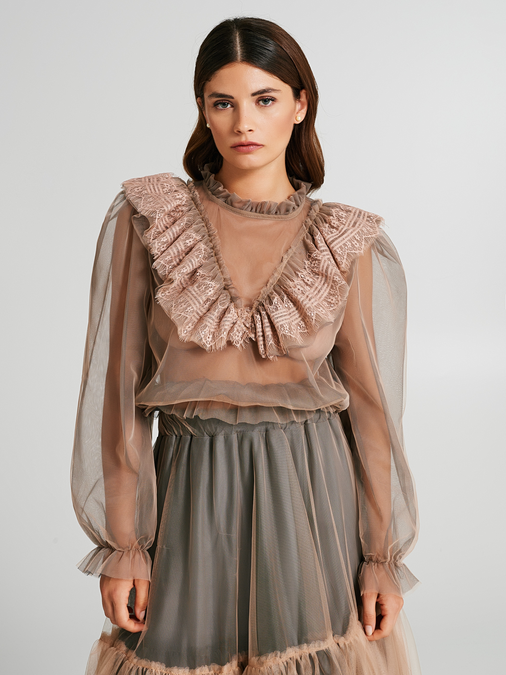 Blouse avec 2025 dentelle