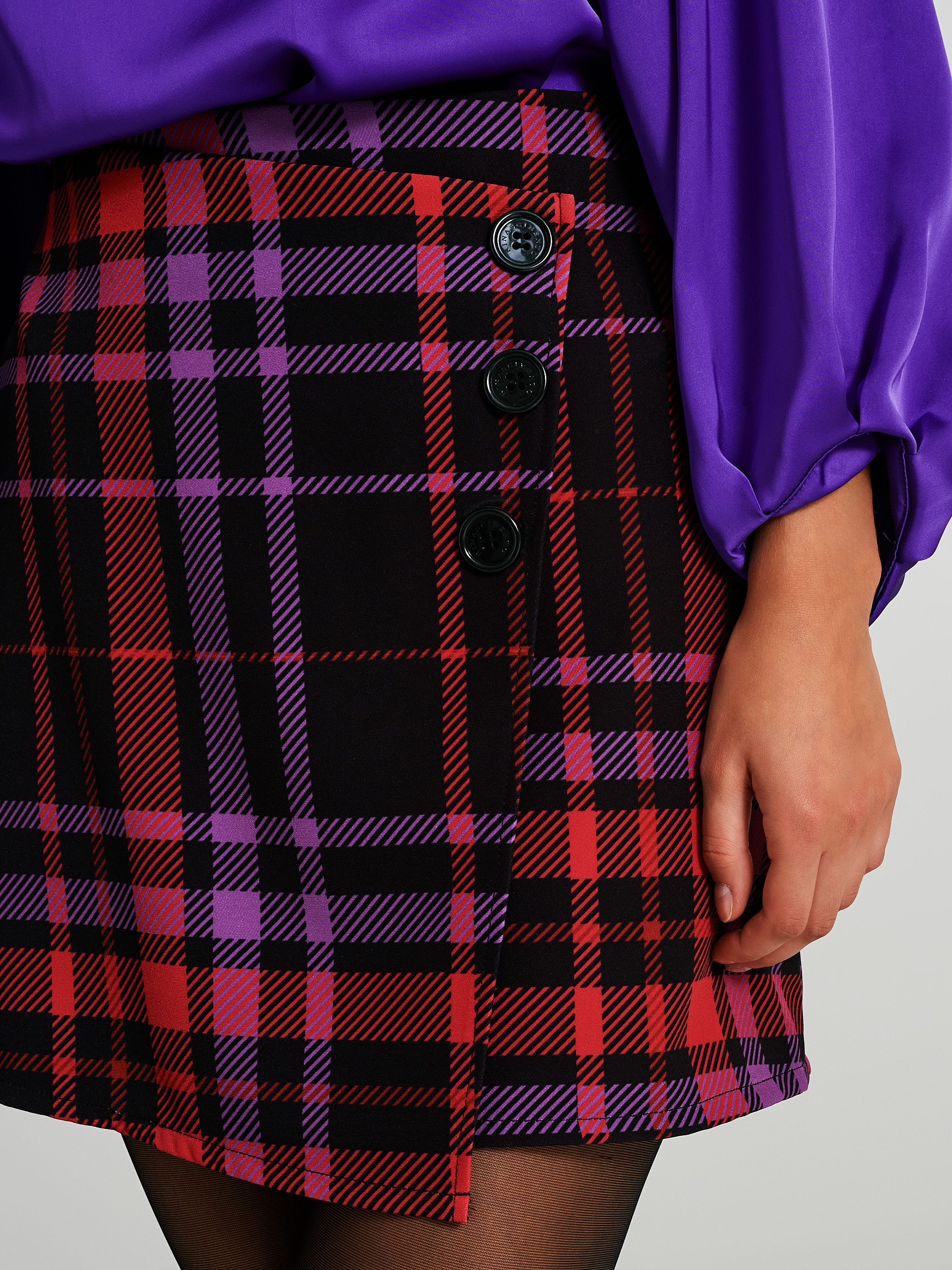 Checkered vinyl skirt online