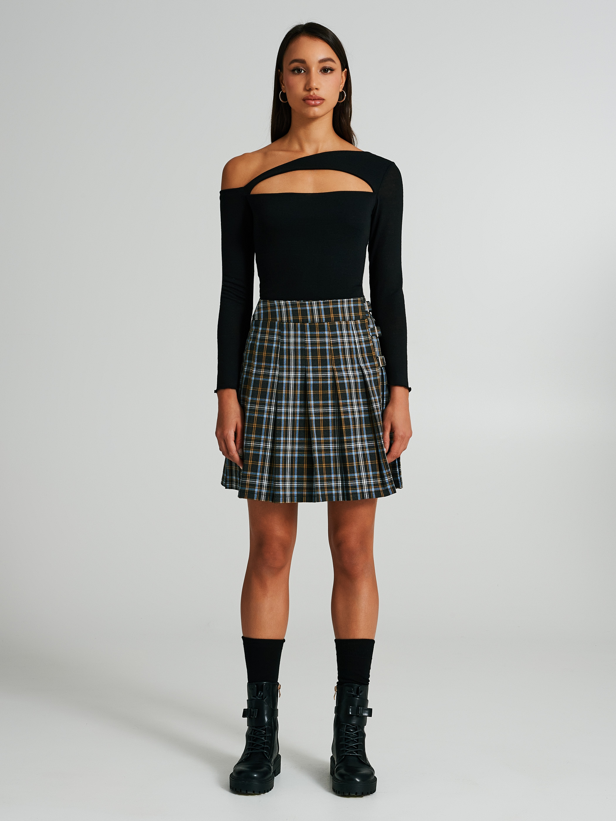 Jupe carreaux plissée on sale