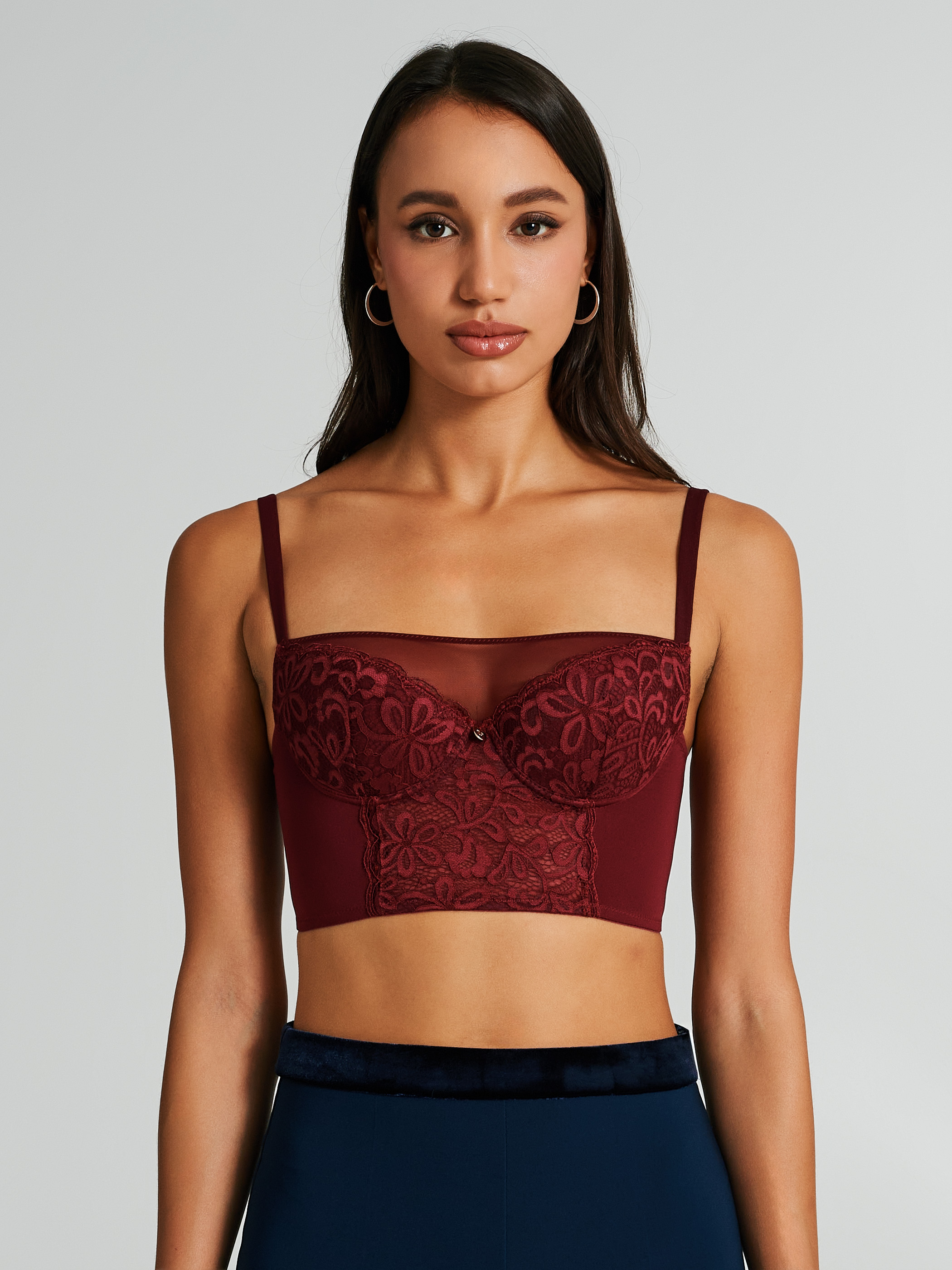 Corpiño rojo hotsell de encaje