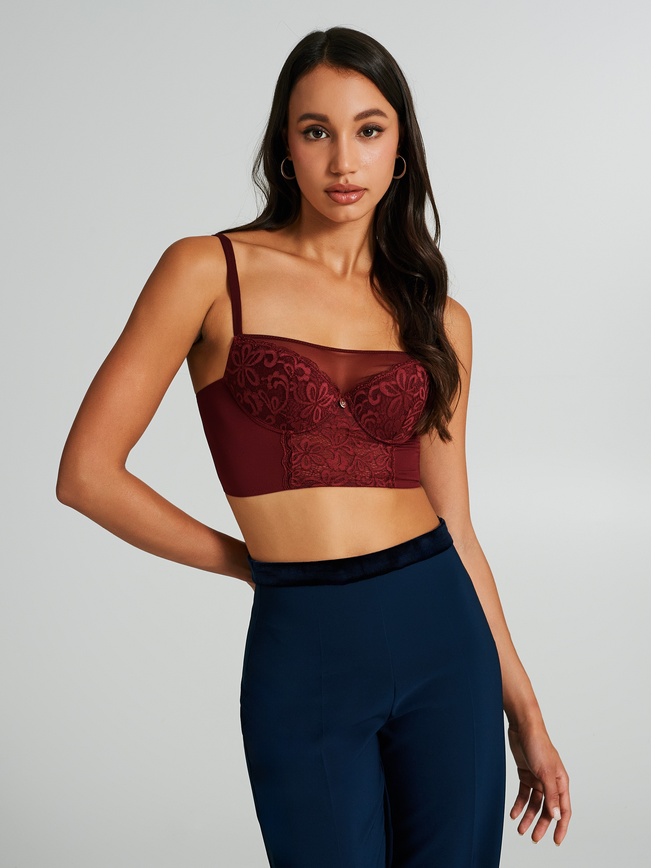 Lace bodice top