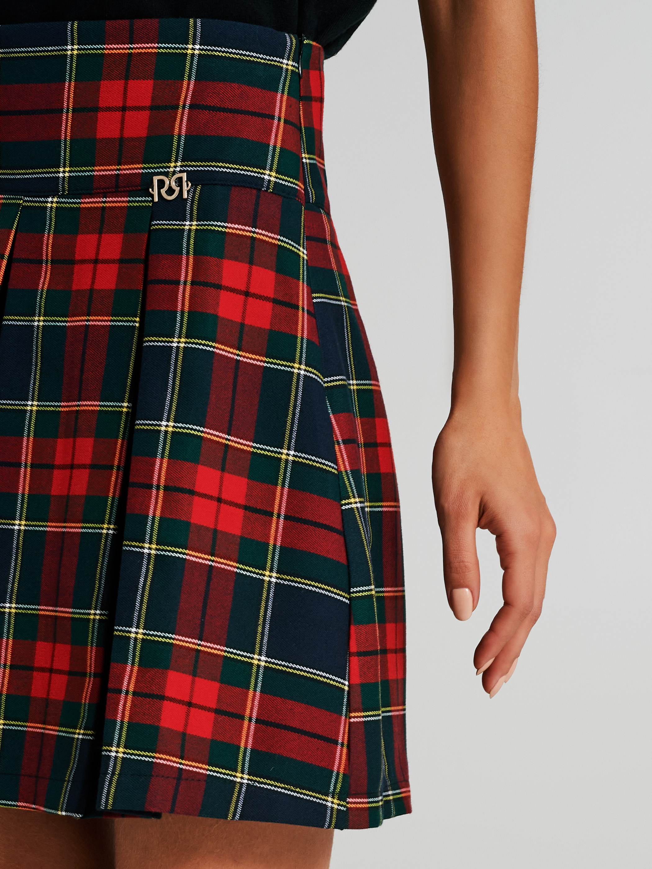 Pleated plaid 2025 kilt skirt