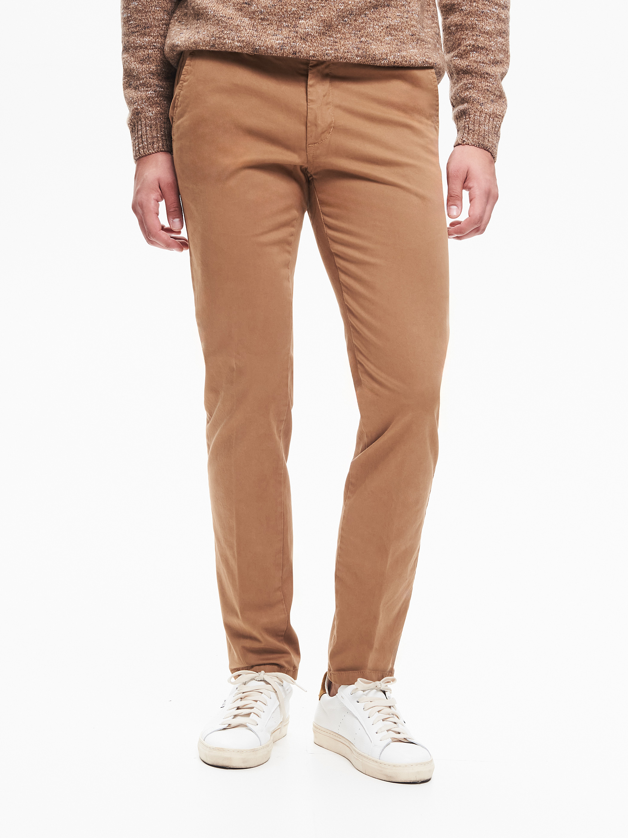 Pantalon chino homme basique camel QB24