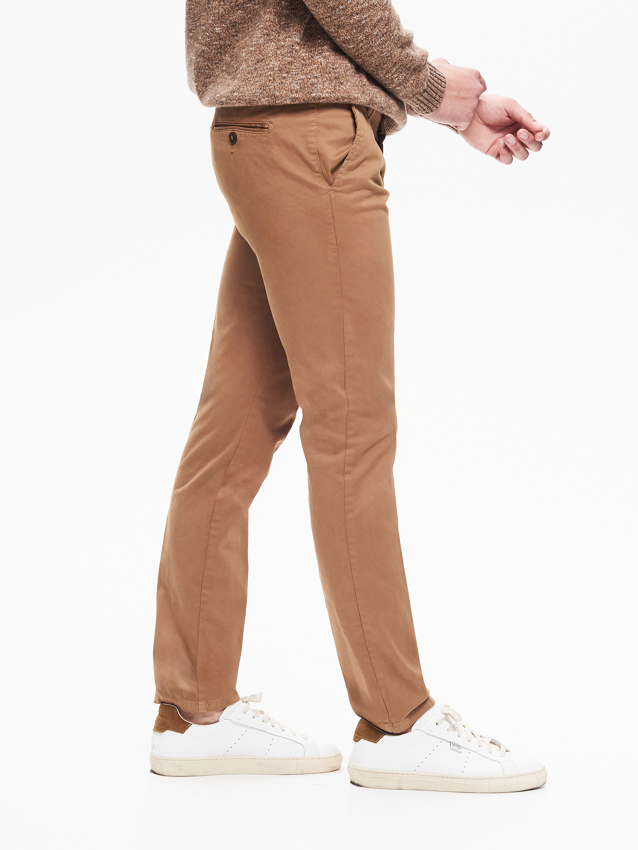 Pantalon chino homme basique camel QB24