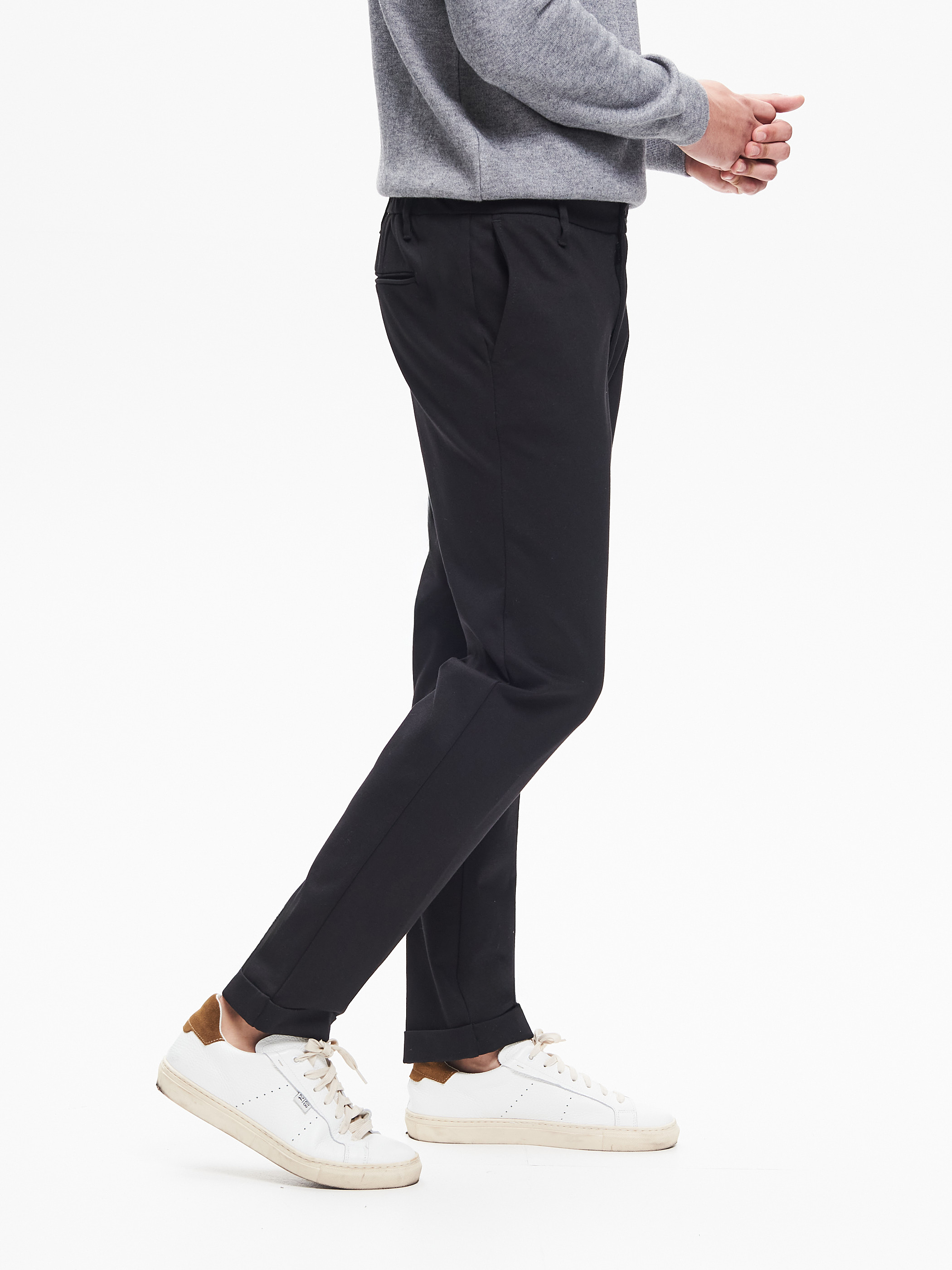 Pantaloni Uomo Punto Milano Nero QB24 | Rinascimento Pantaloni Uomo Punto Milano Nero QB24 | Rinascimento
