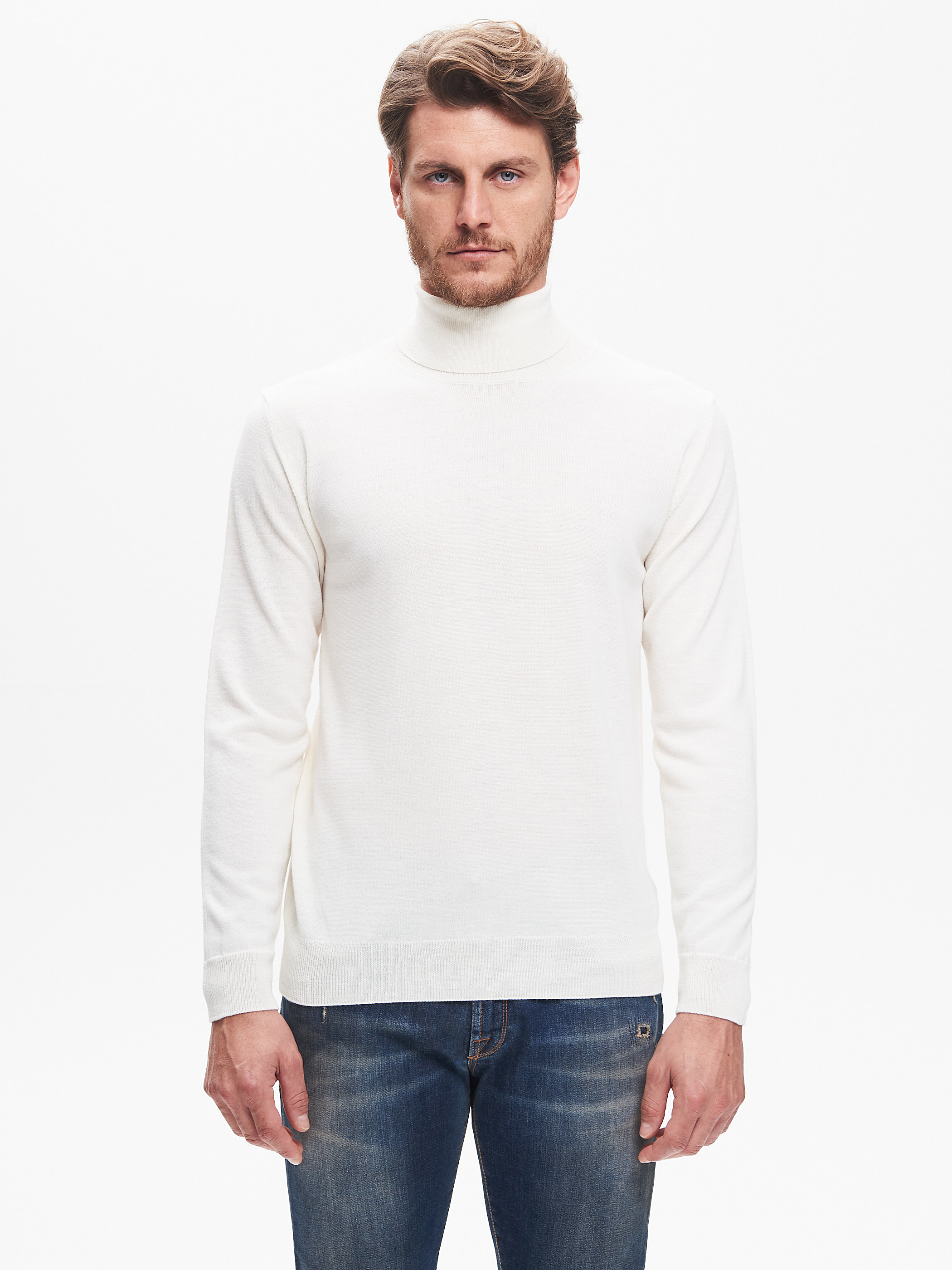 Ivory turtleneck deals