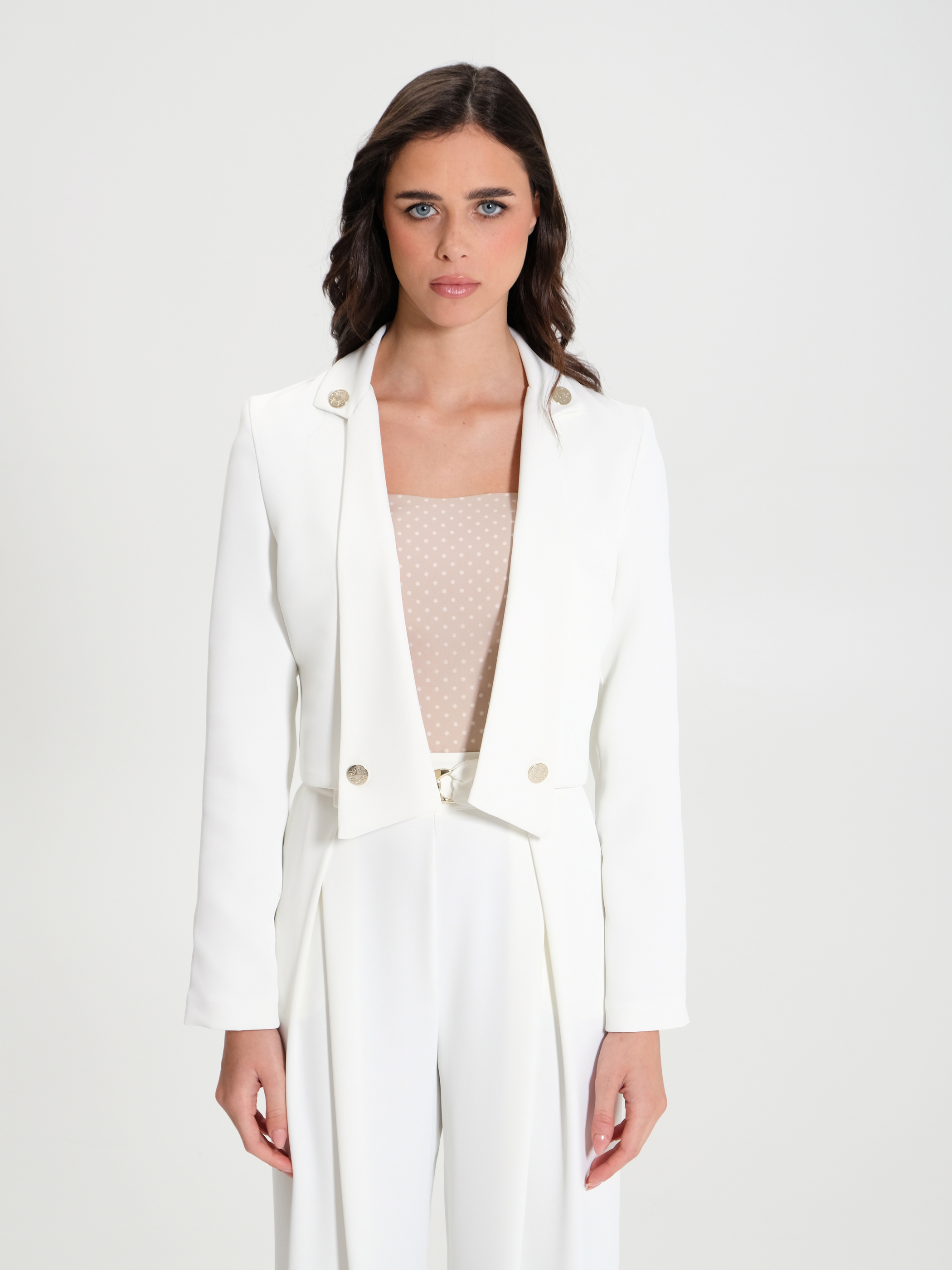 Kurze offene jacke