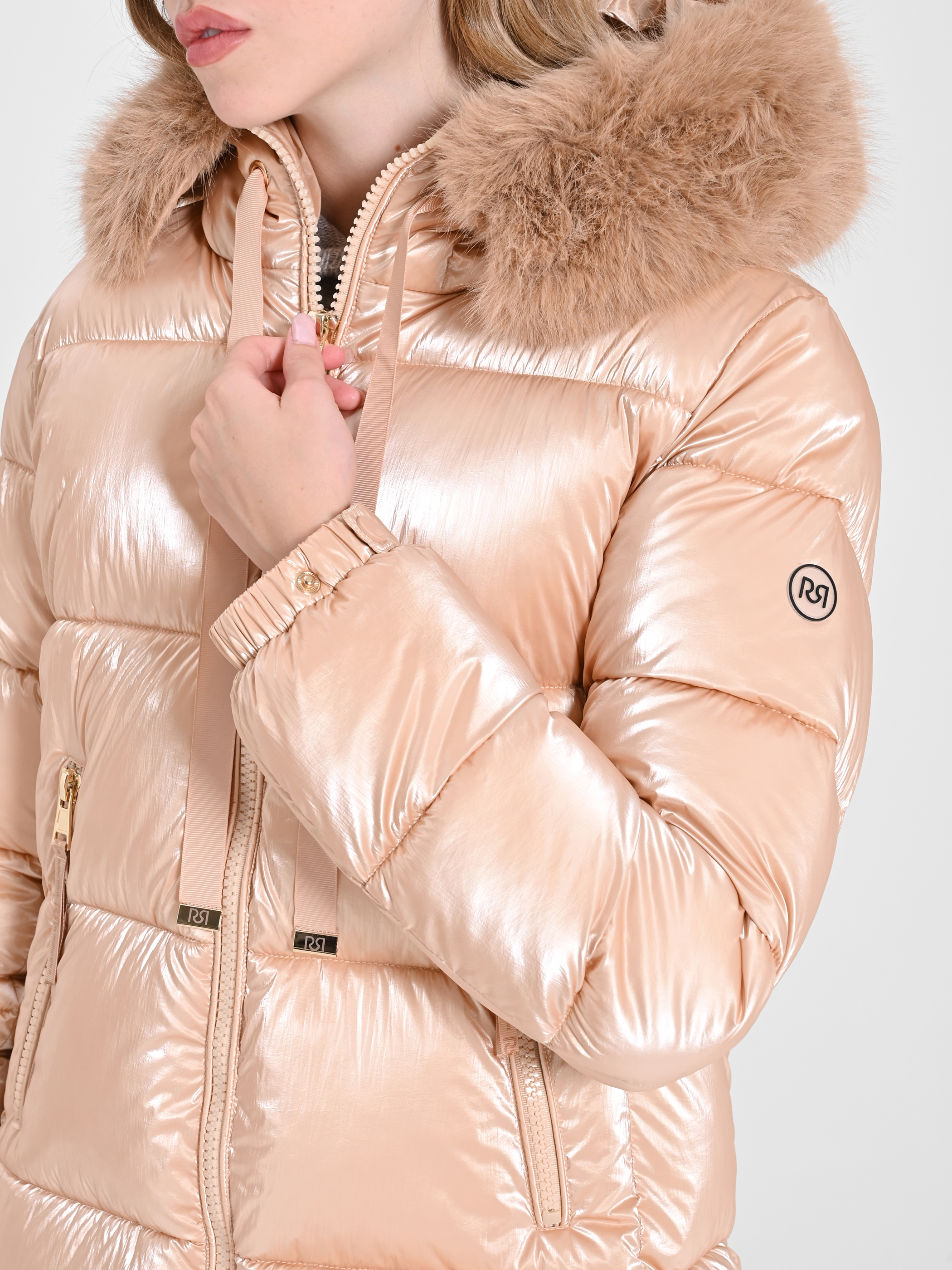 Rose Gold Down Jacket Rinascimento
