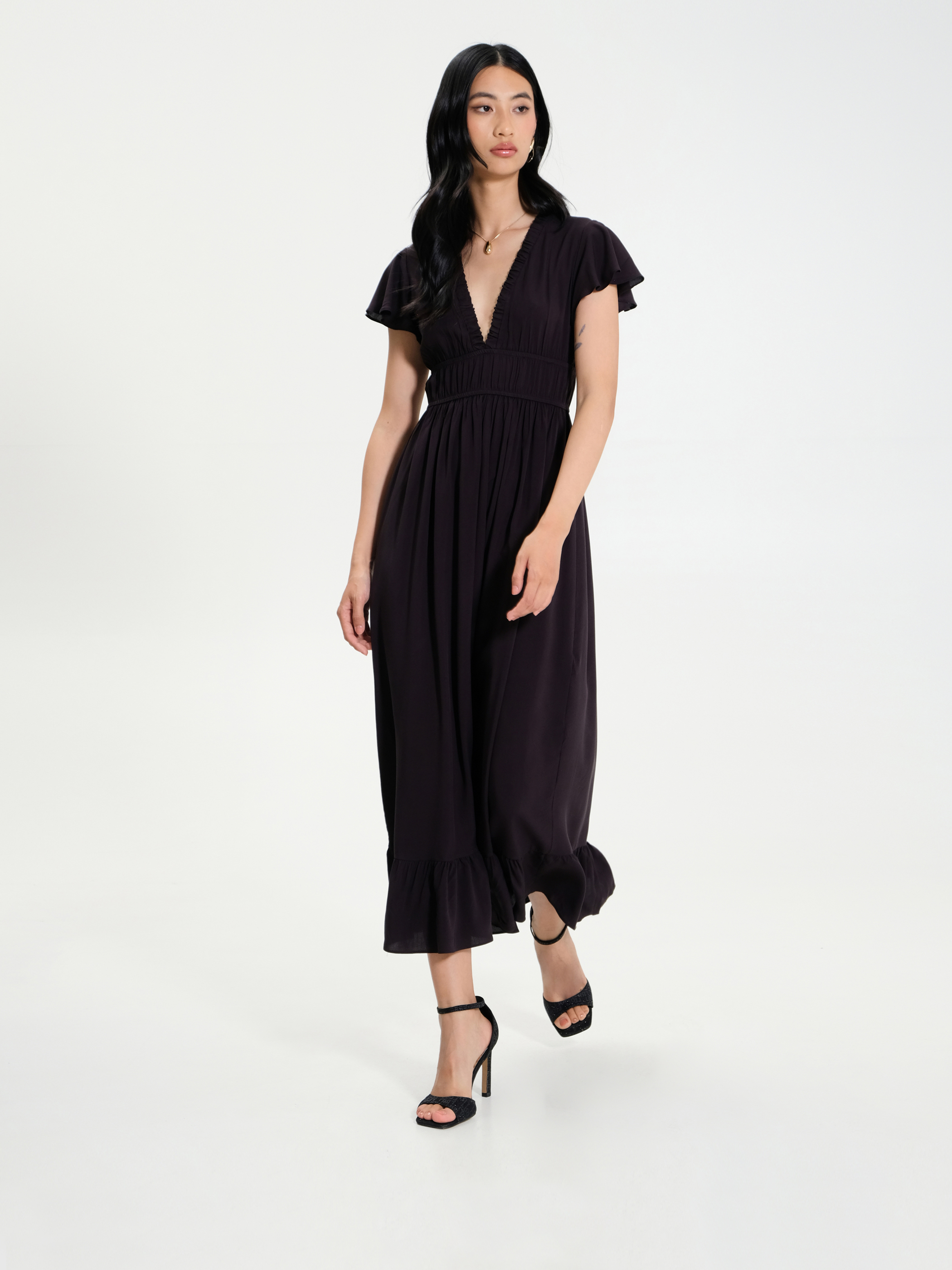 Kleid viskose schwarz