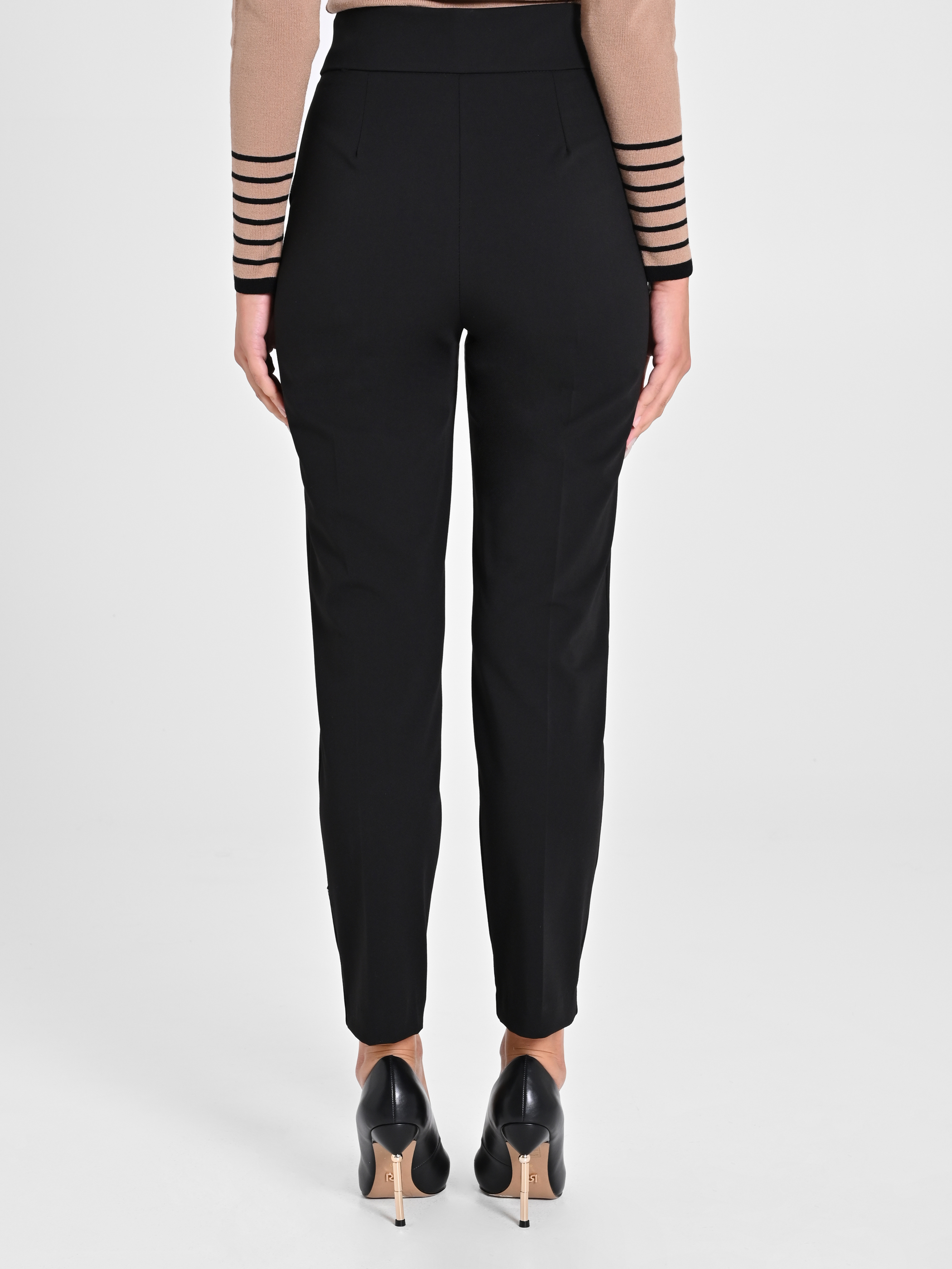 Pantaloni Neri con Bottoni Rinascimento