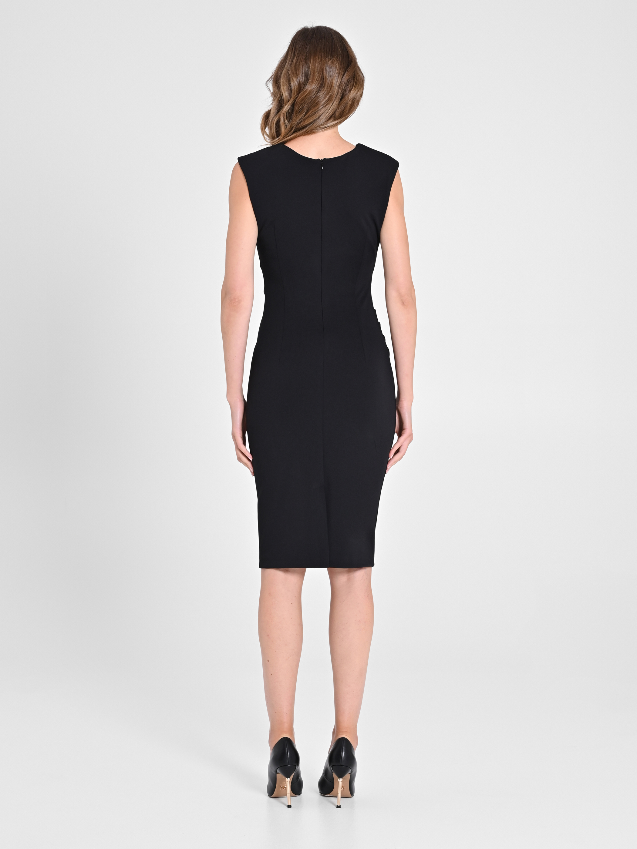 Robe fourreau drapée clearance