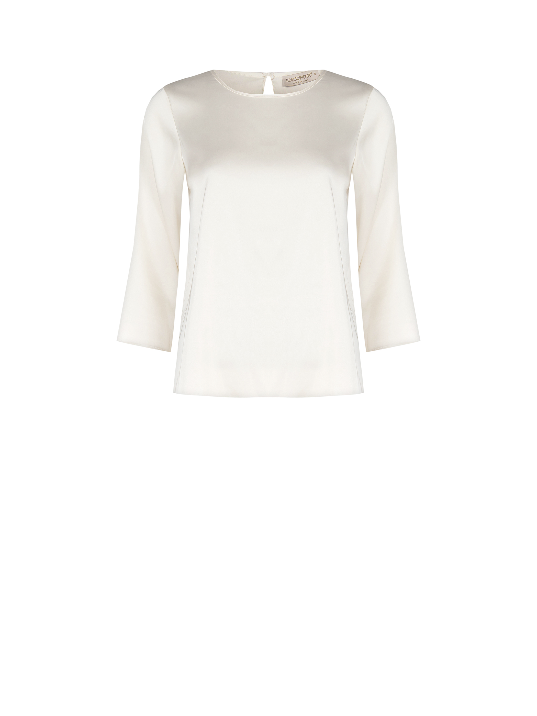 Ivory Satin Blouse
