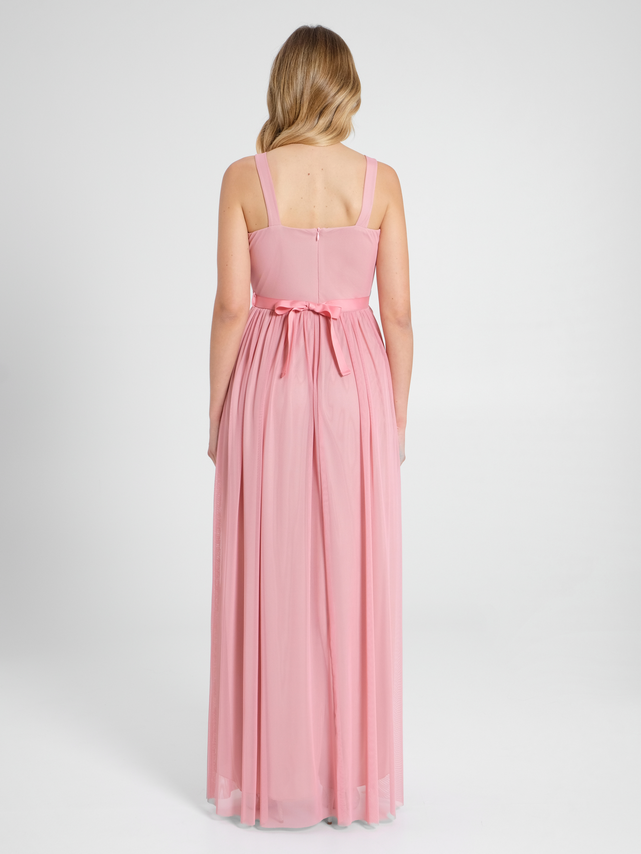 Robe en tulle rose antique Rinascimento