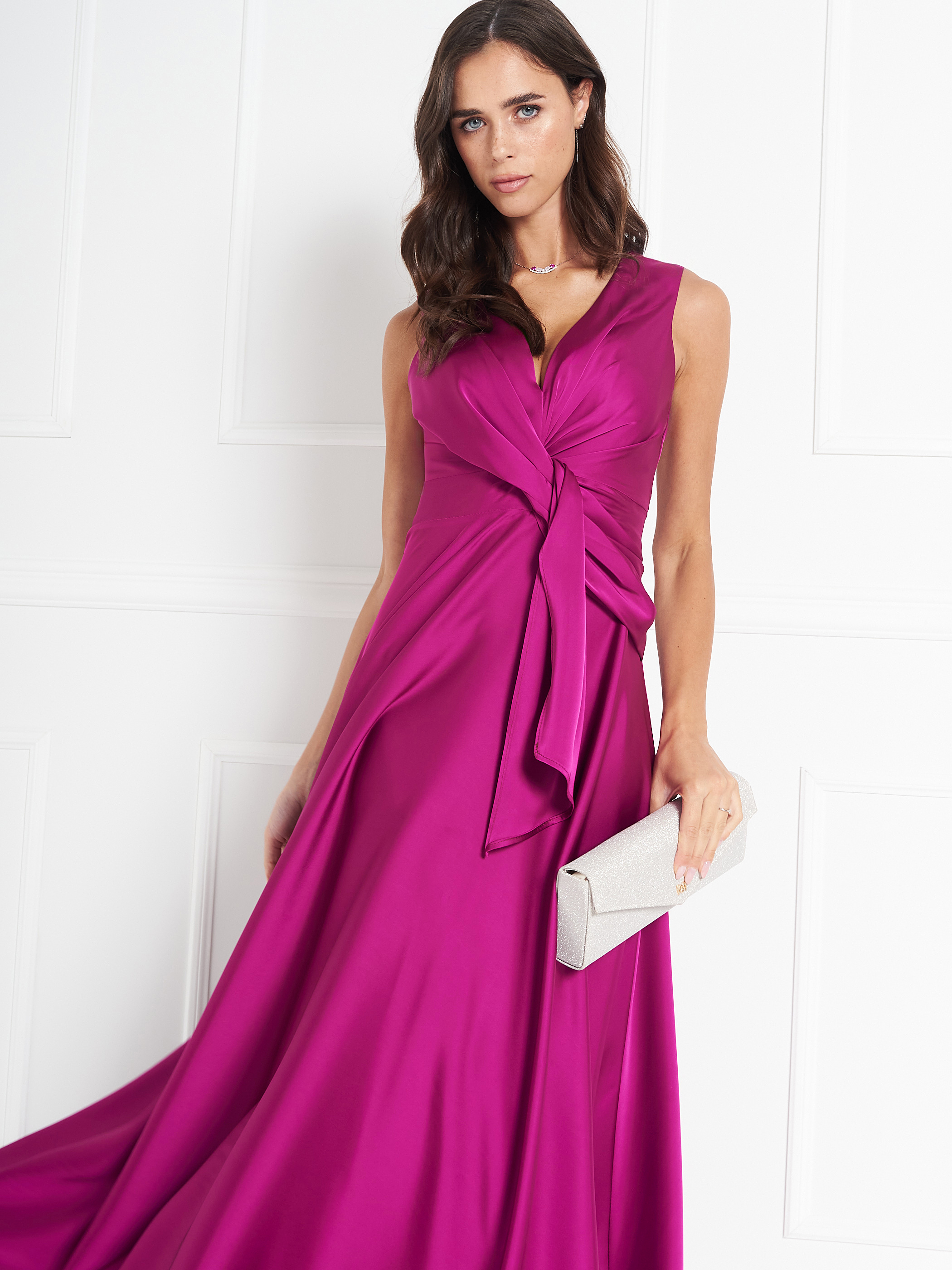Robe atelier a n ud framboise