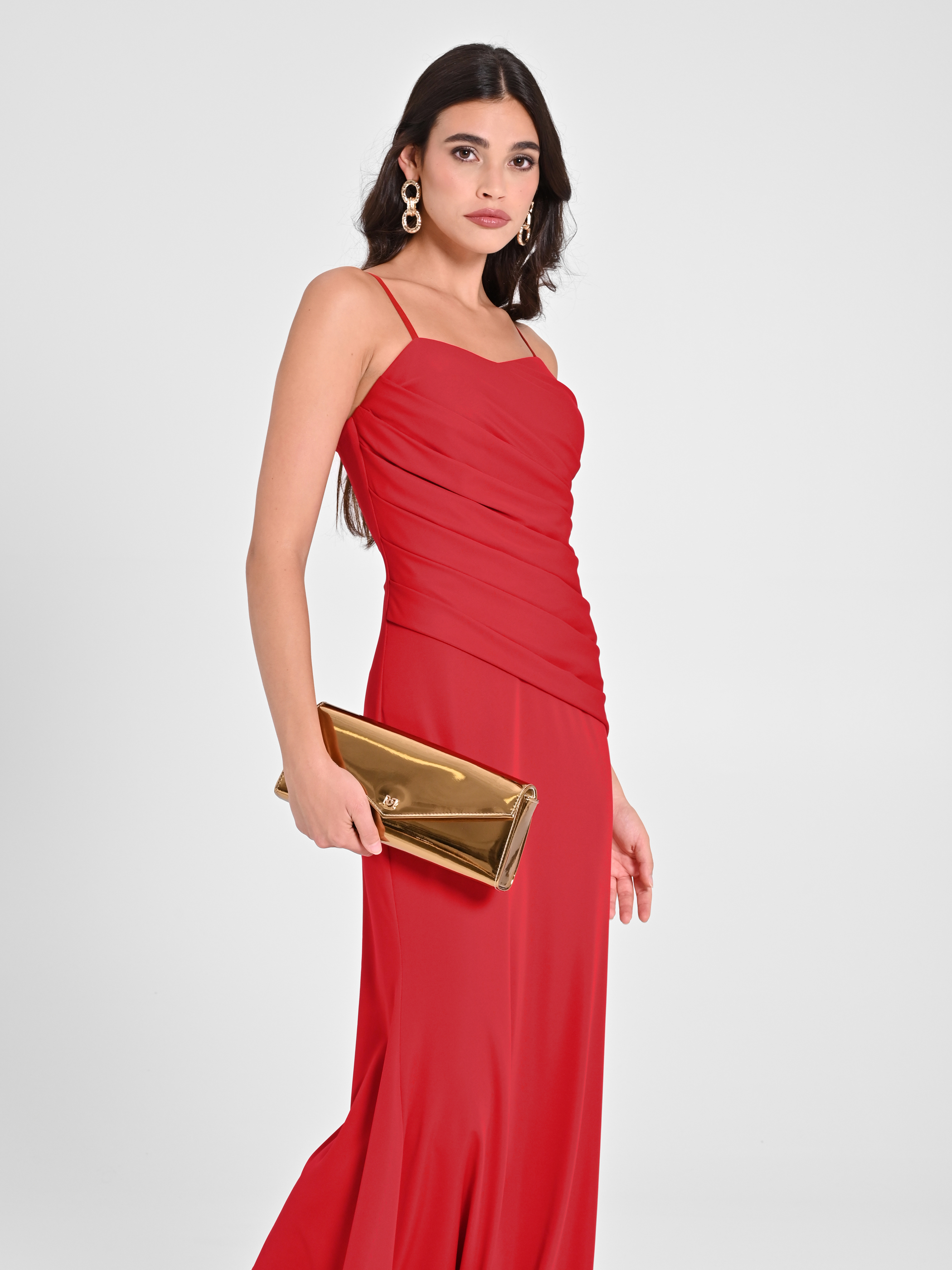 Red Draped Dress Rinascimento