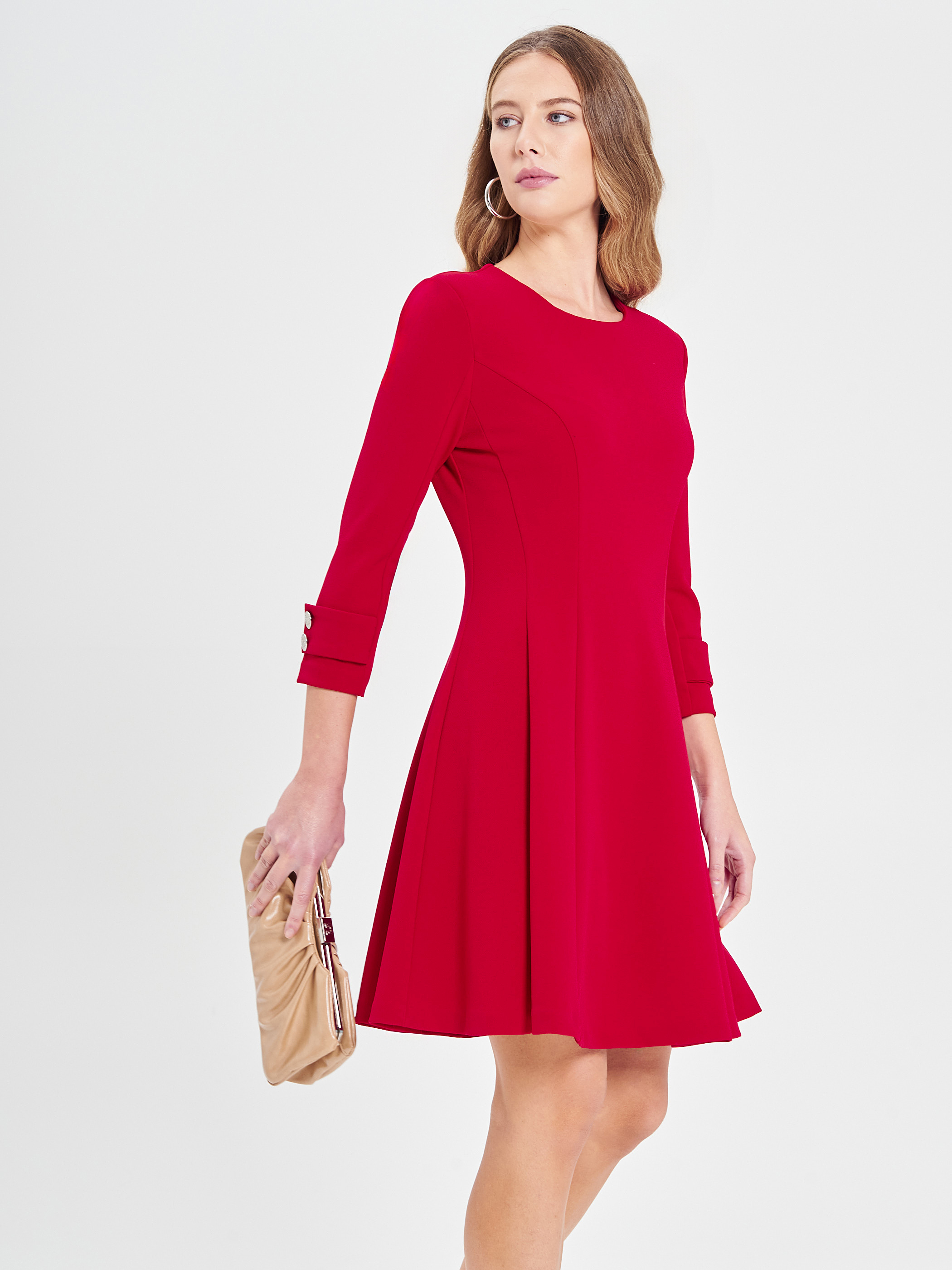 Outfit abito rosso on sale