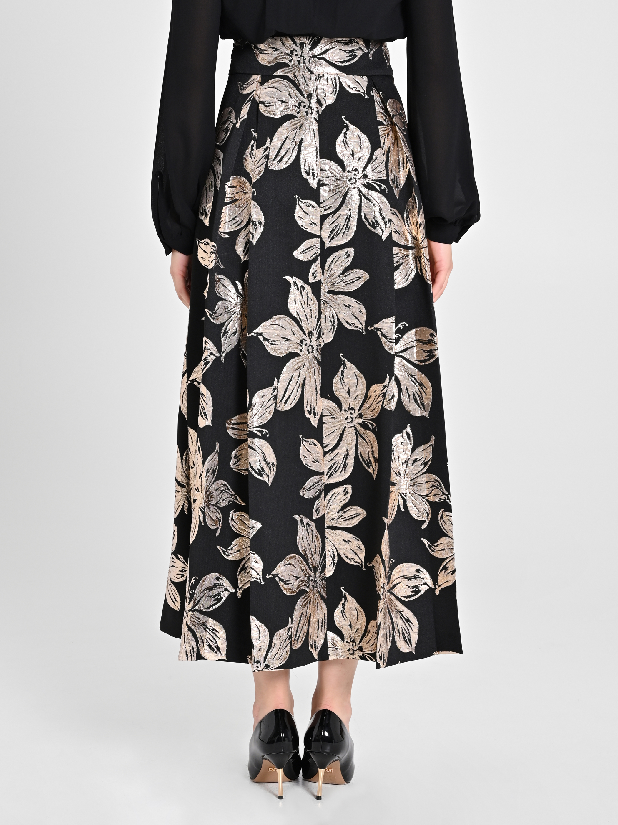 Garance Tokyo Floral Jacquard Skirt | The Mercantile London