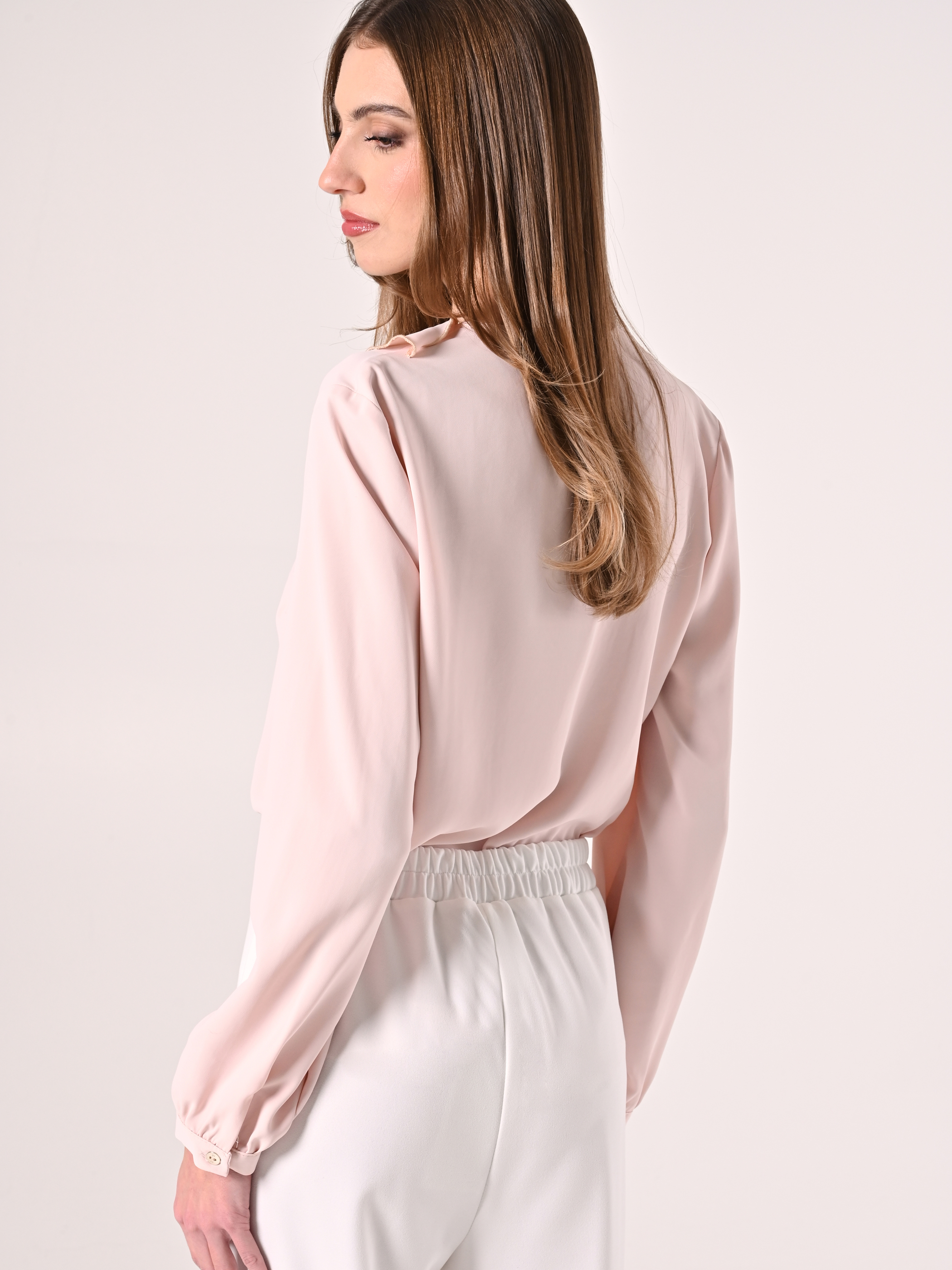 Light Pink Ruffle Blouse | Rinascimento Light Pink Ruffle Blouse | Rinascimento
