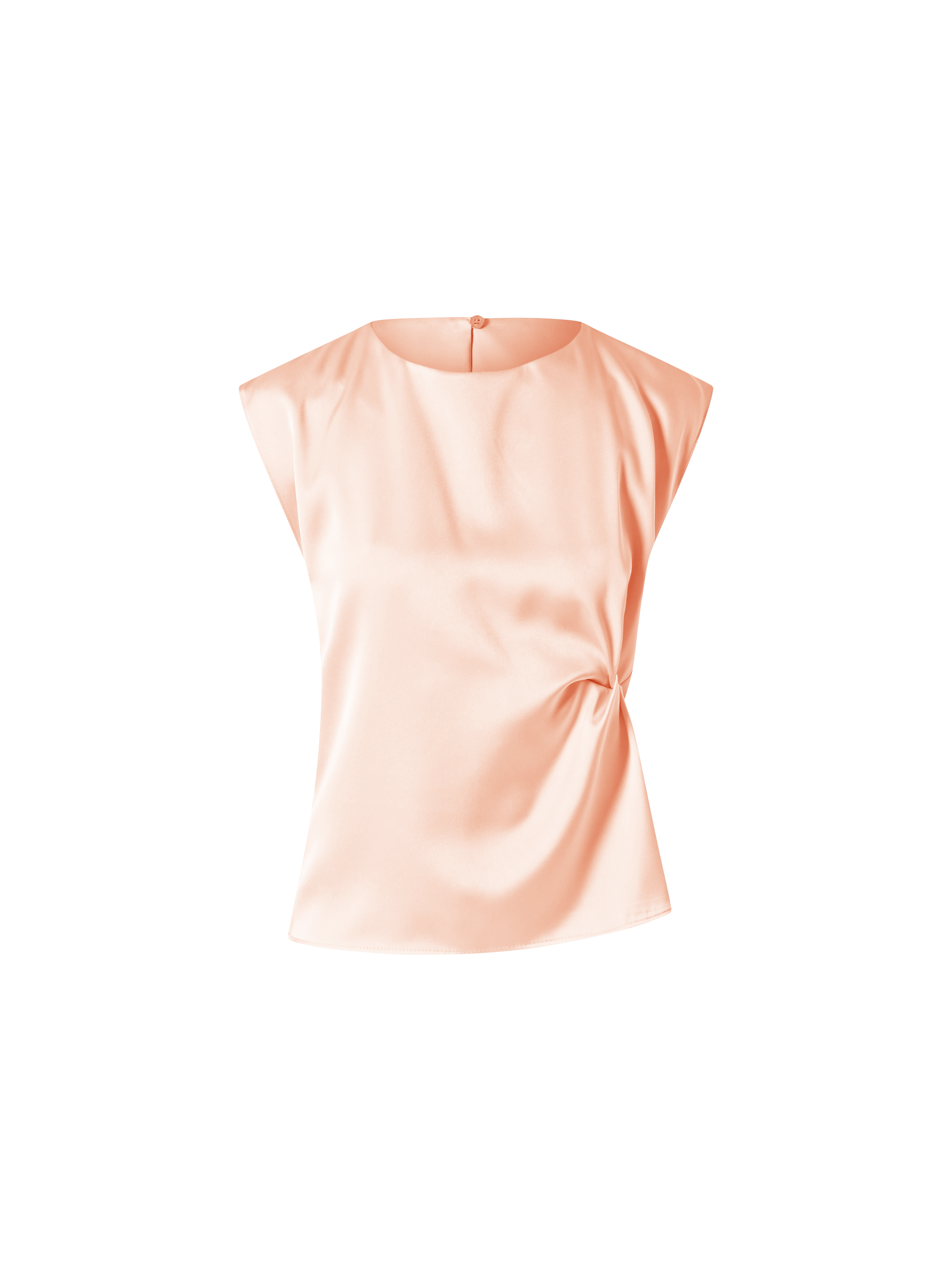 Beige Satin Sleeveless Top | Rinascimento Beige Satin Sleeveless Top | Rinascimento