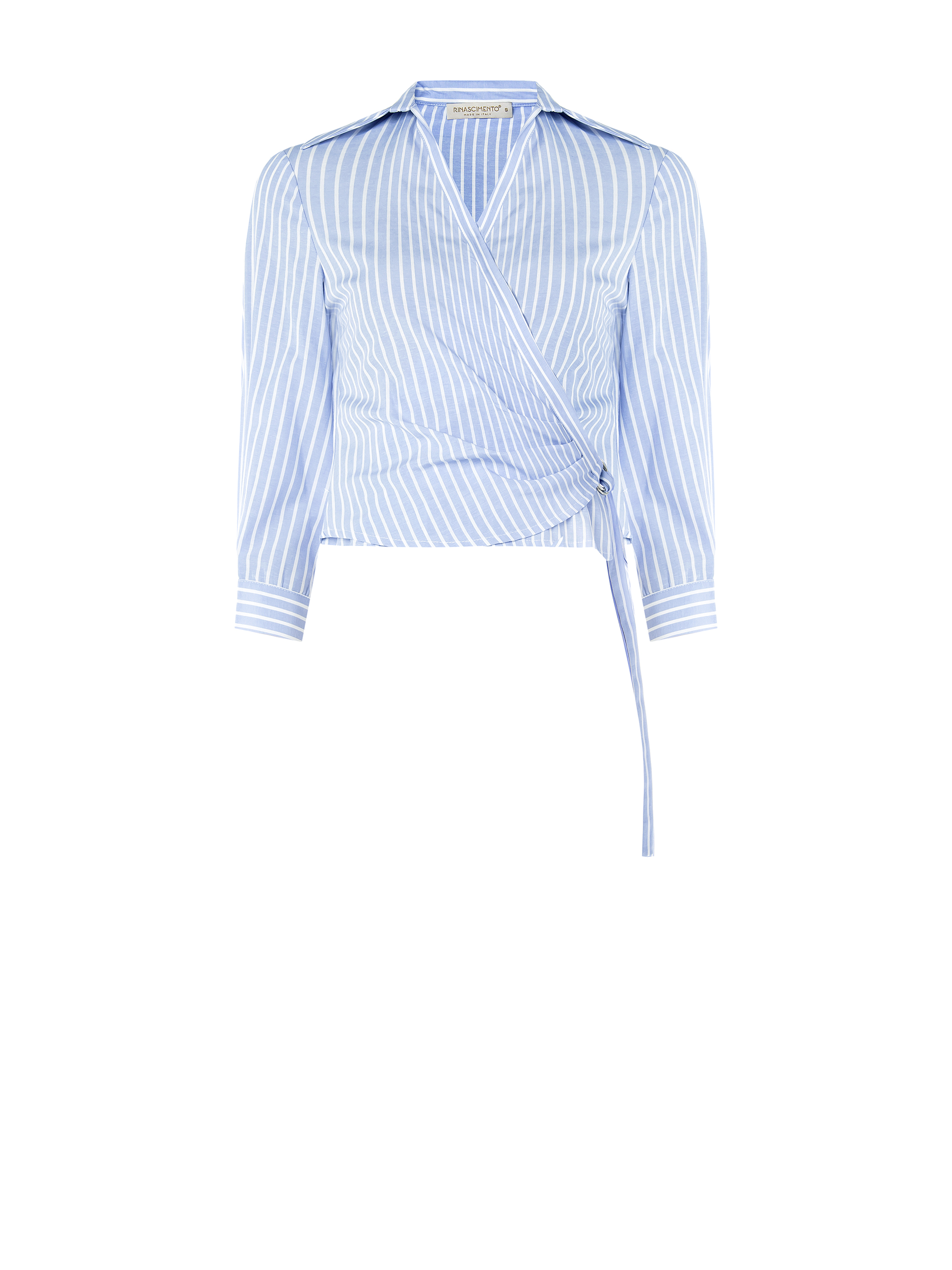 Crossover Striped Shirt | Rinascimento
