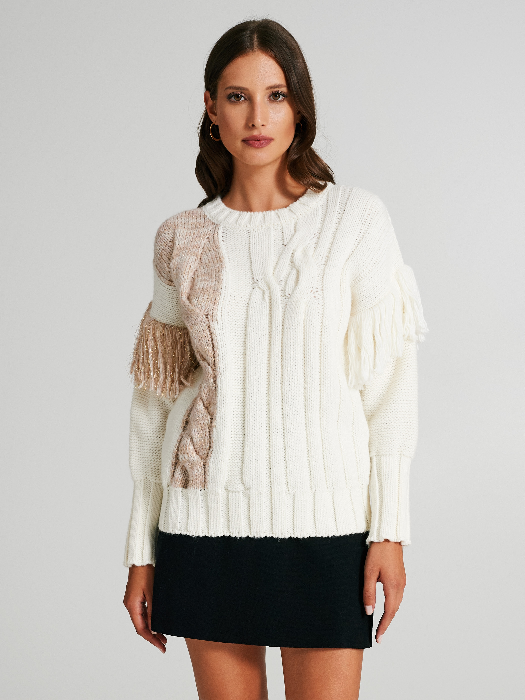Gonna corta con maglione shop