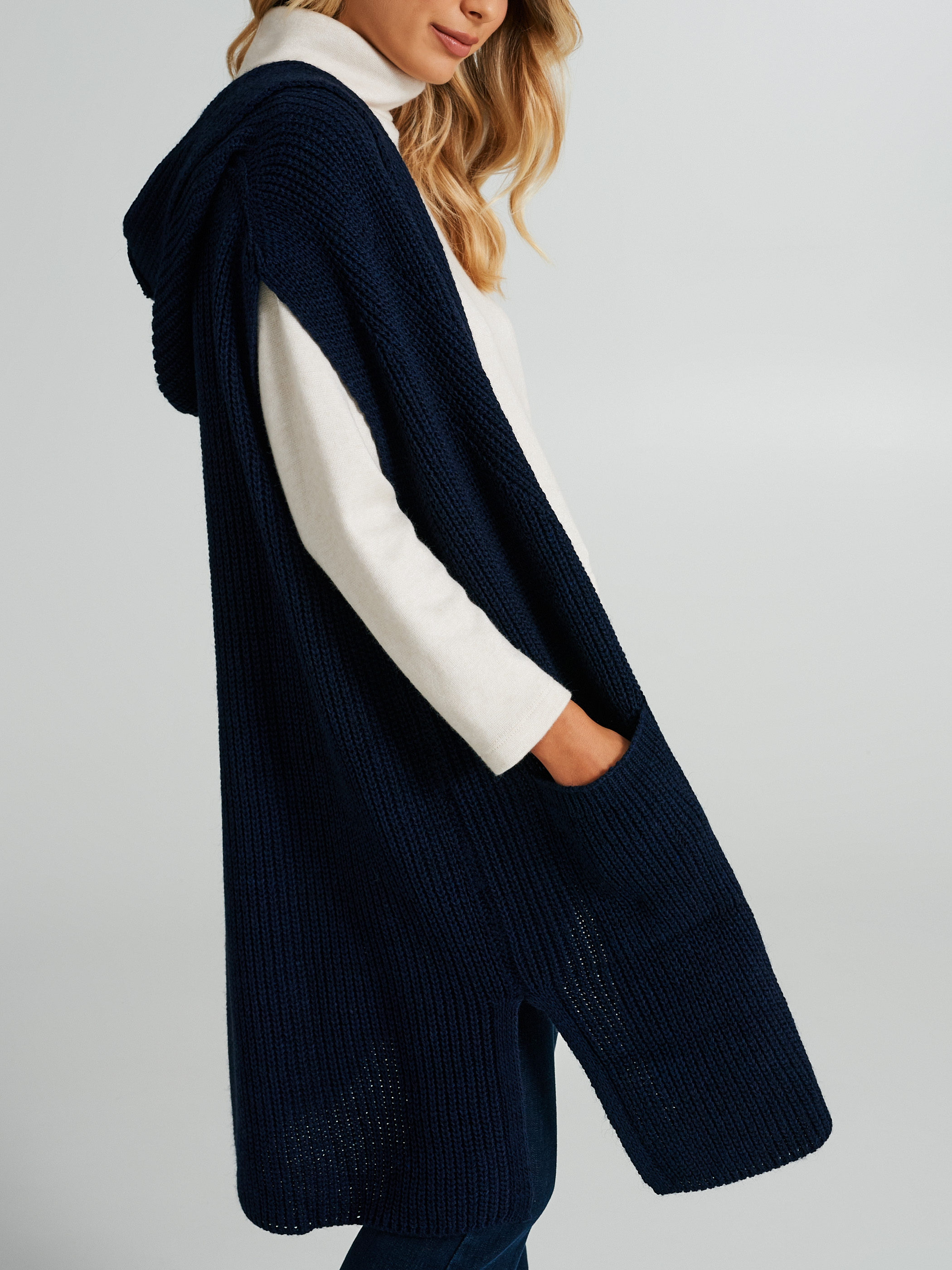 Long on sale knitted waistcoat
