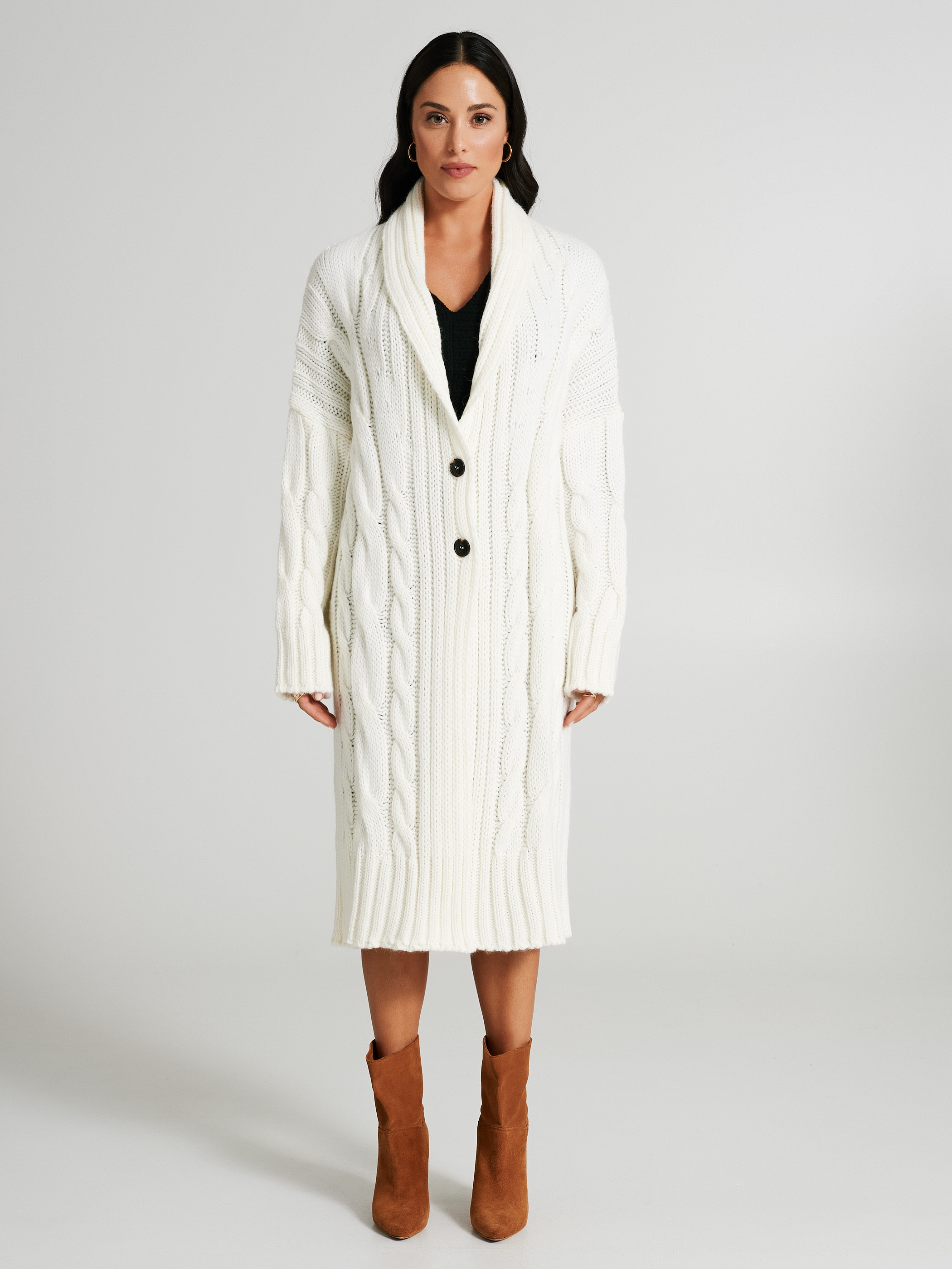 Knit overcoat sale
