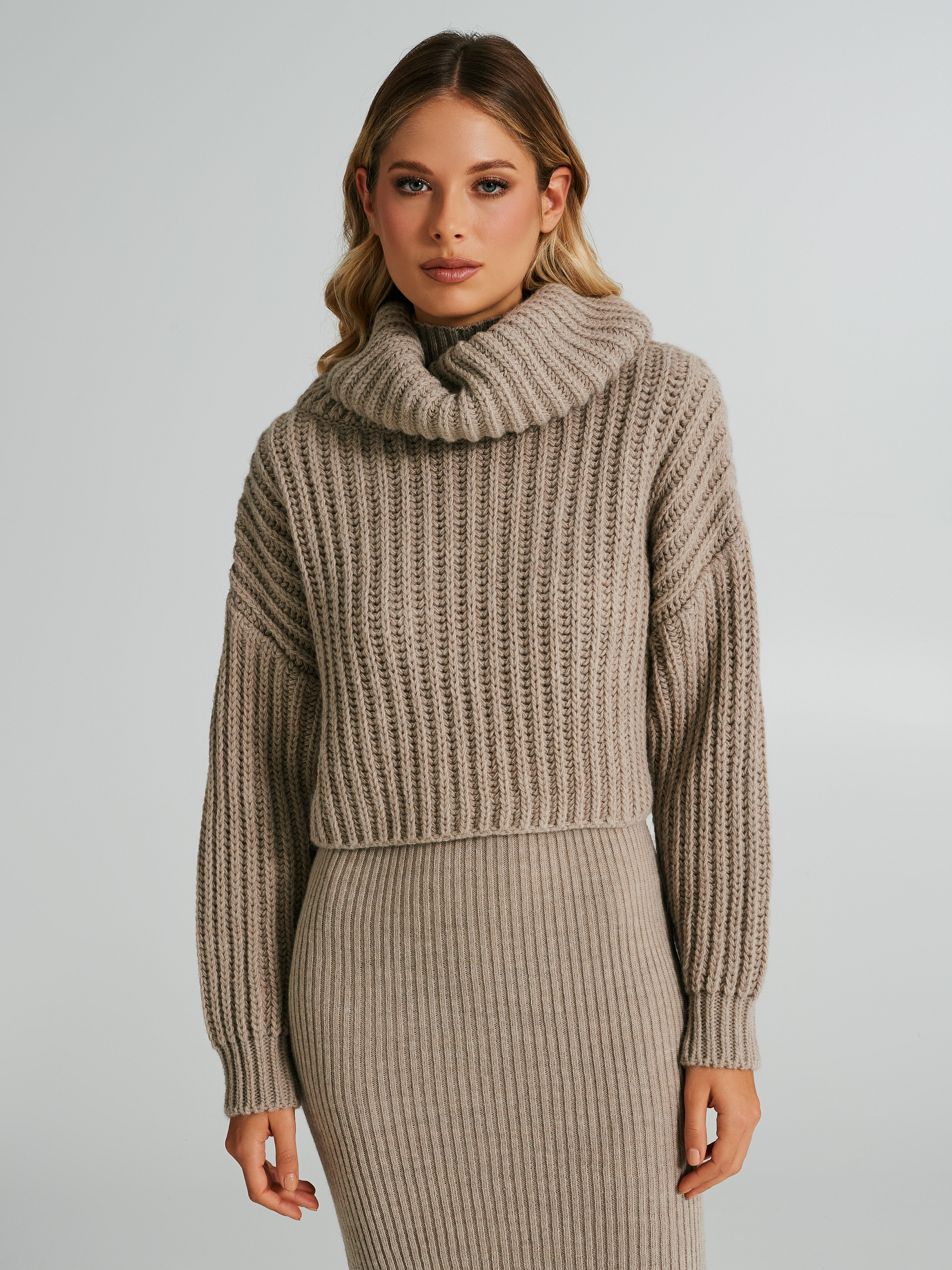 Cropped deals turtleneck jumper