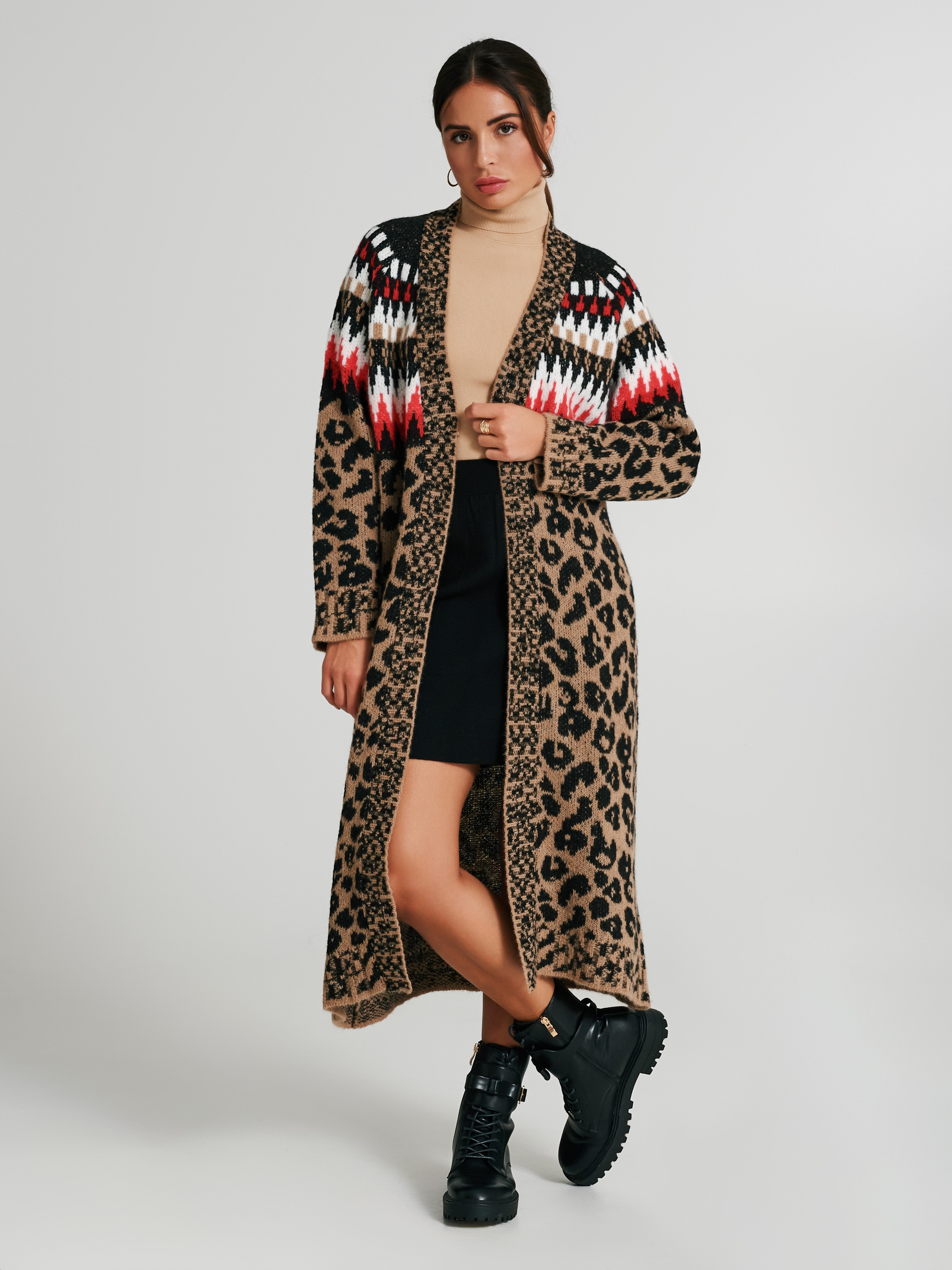 Leopard sales maxi cardigan