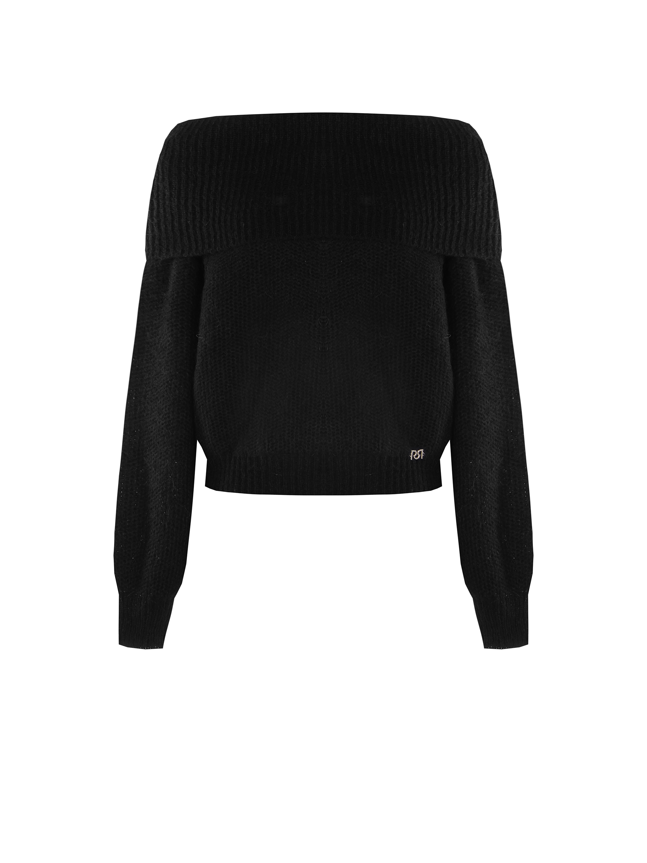Jumper with bardot neckline