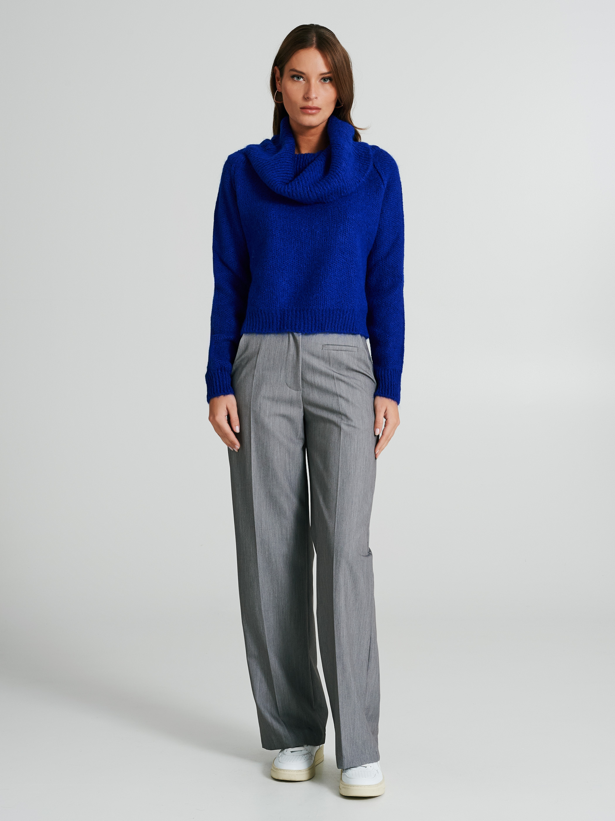Jumper with bardot neckline