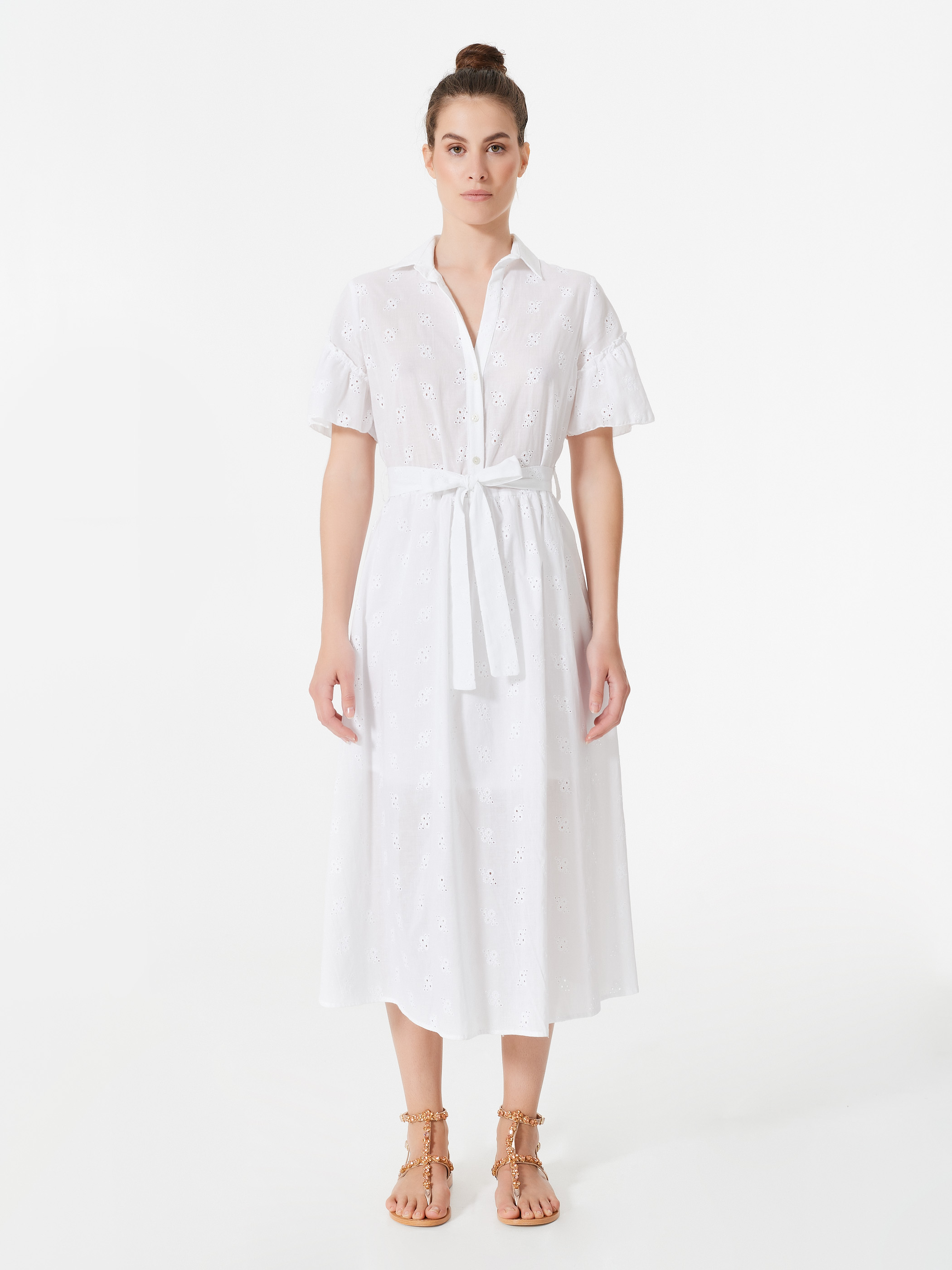 white chemise outfit