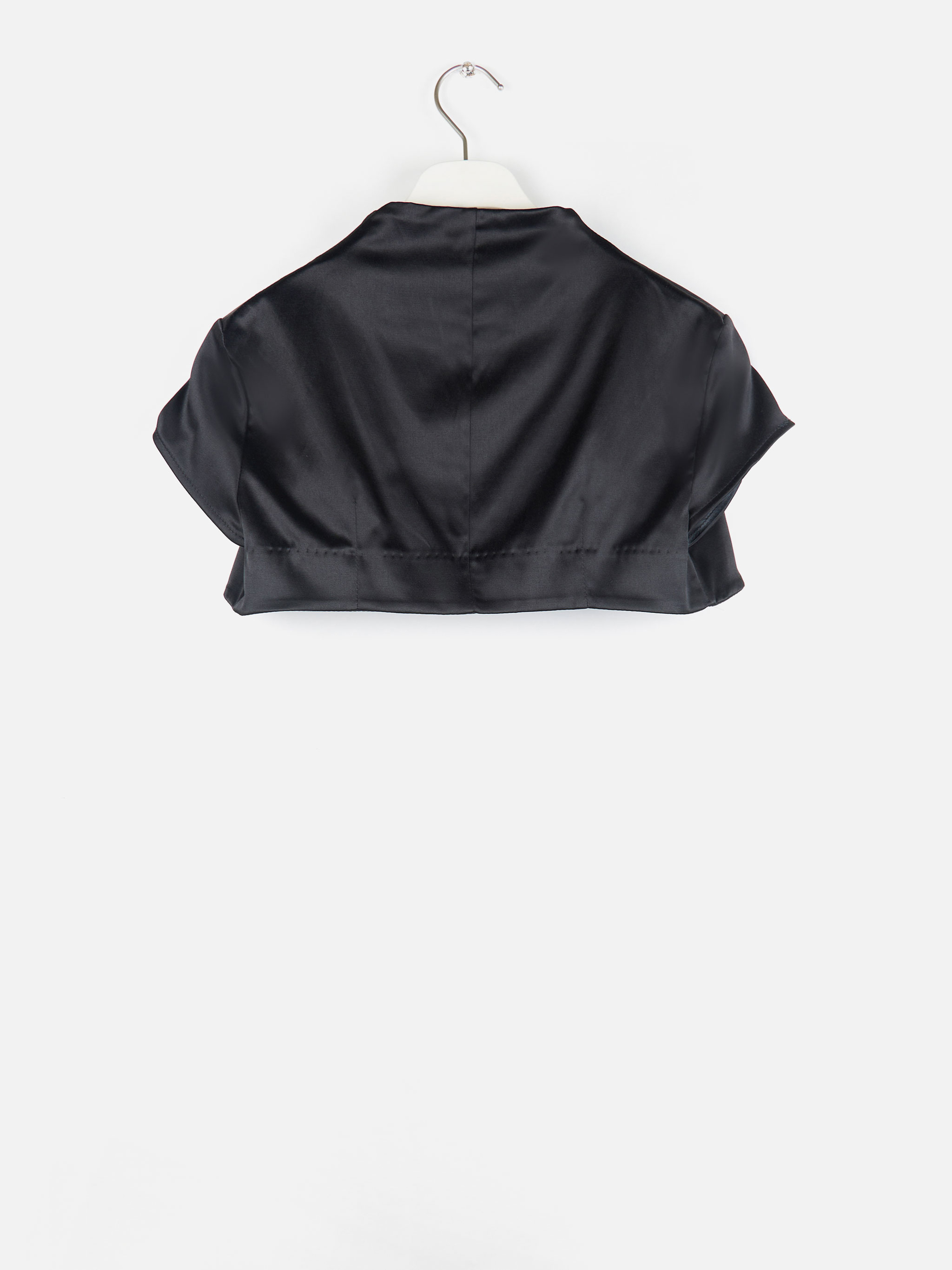 Black cheap satin shrug