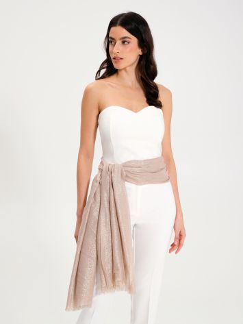 Powder Pink Stole Scarf   Rinascimento