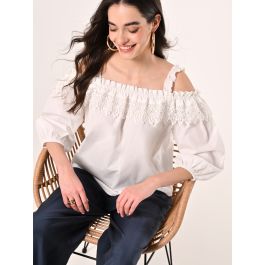 【新品・美品】2way off shoulder blouse/white Zara Women's White Off Shoulder Ruffle Blouse Size 2 | eBay