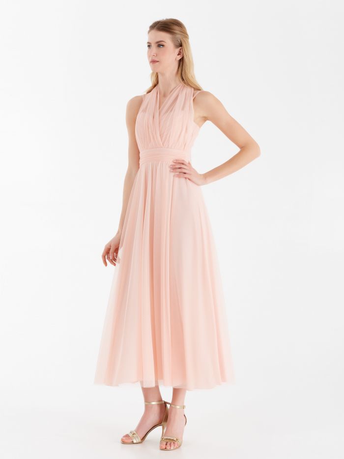 Abito Rinascimento atelier con Nastri color Rosa Abito Atelier con Nastri color Rosa Rinascimento