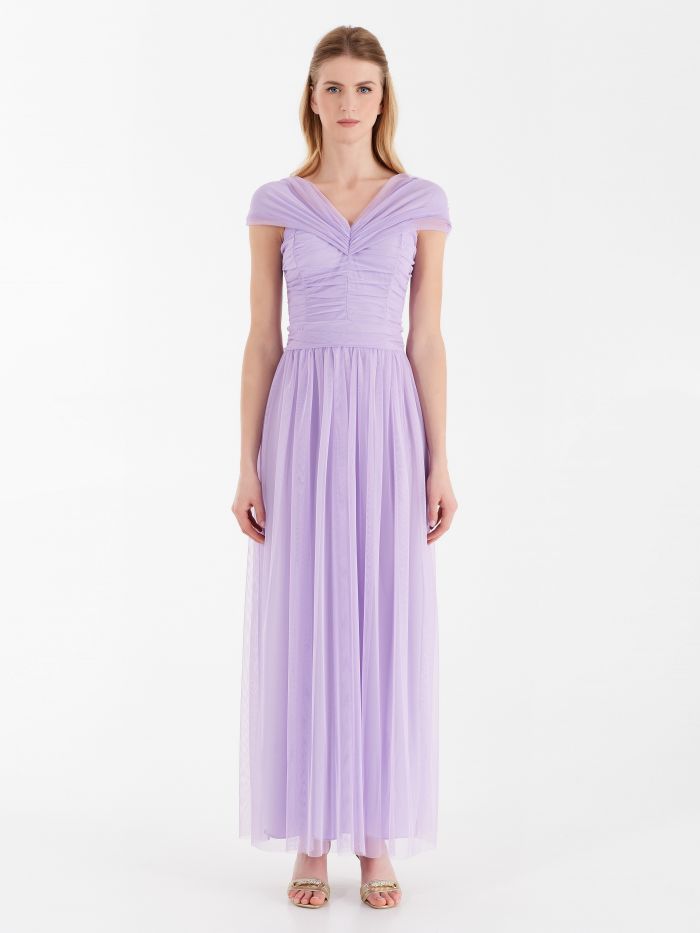 Atelier draped dress, lilac Atelier draped dress, lilac Rinascimento