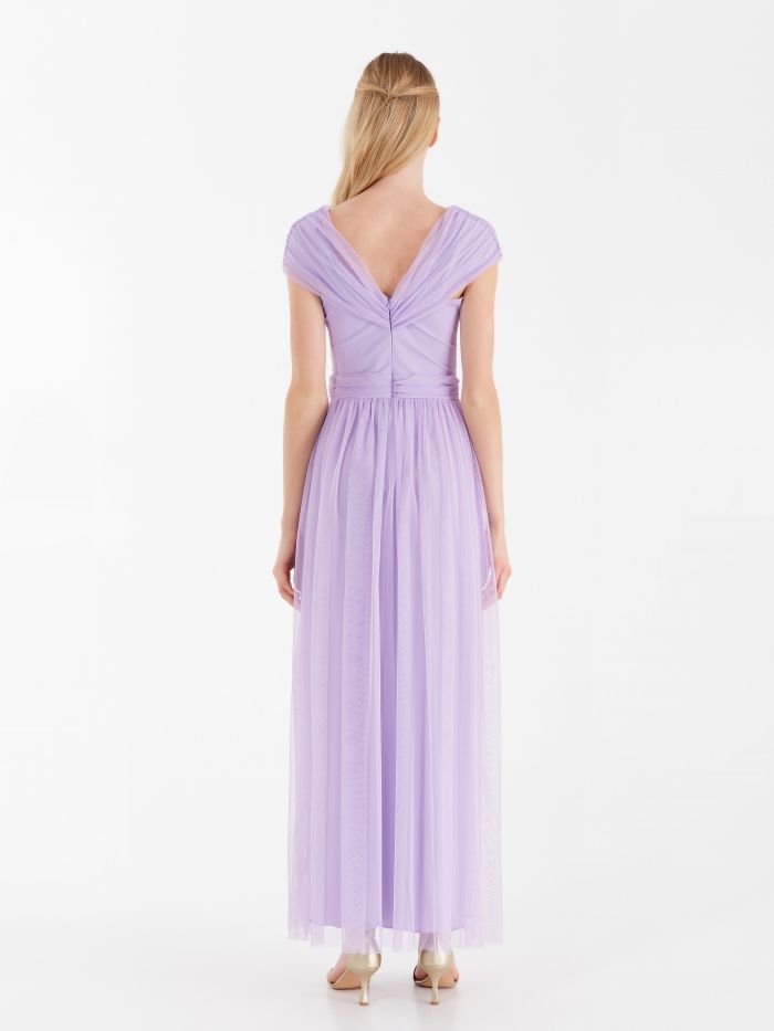 Atelier draped dress, lilac Atelier draped dress, lilac Rinascimento