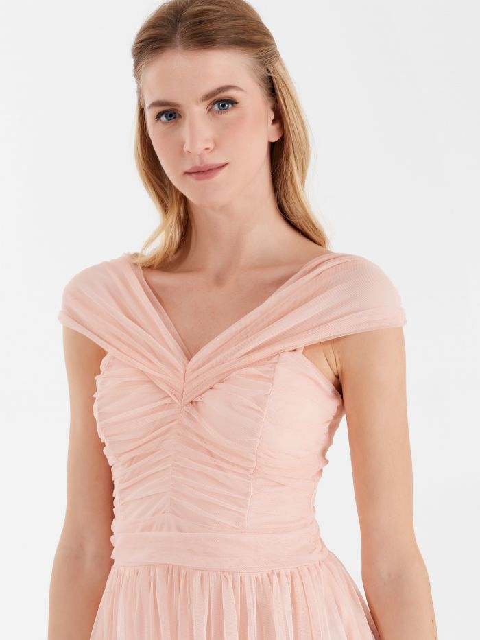 Rinascimento atelier draped dress, pink Atelier draped dress, pink Rinascimento