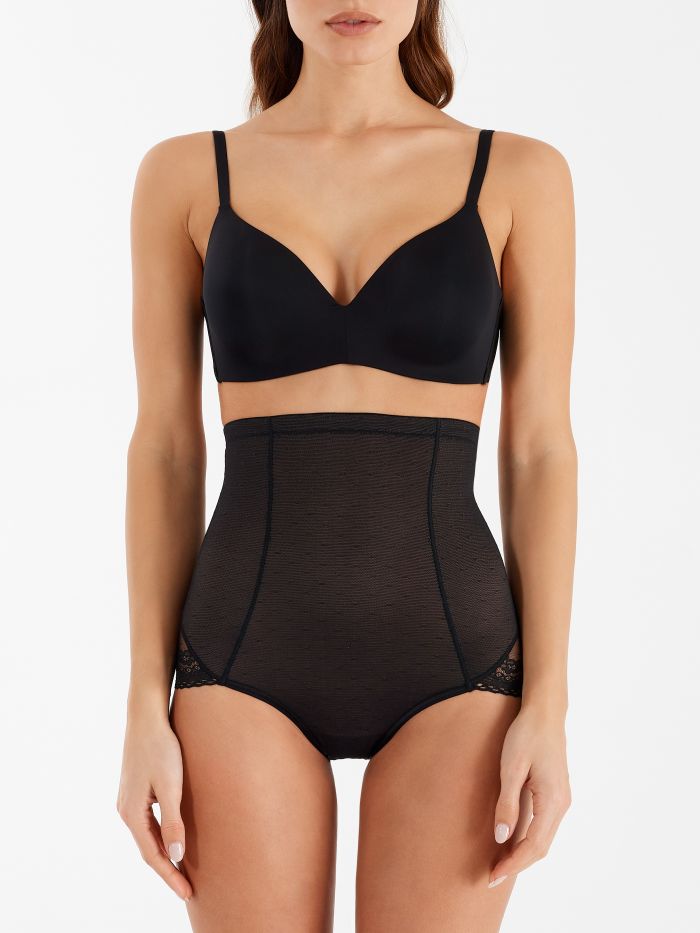 Culotte a vita alta Palermo Culotte a vita alta Palermo color Nero Rinascimento