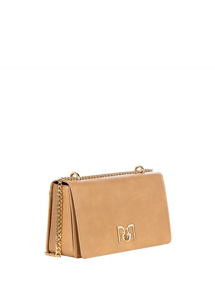 Shoulder bag with central logo.  Rinascimento