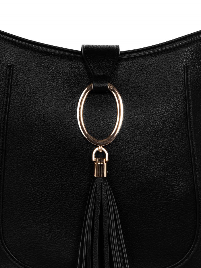 Hobo shoulder bag with tassels  Rinascimento