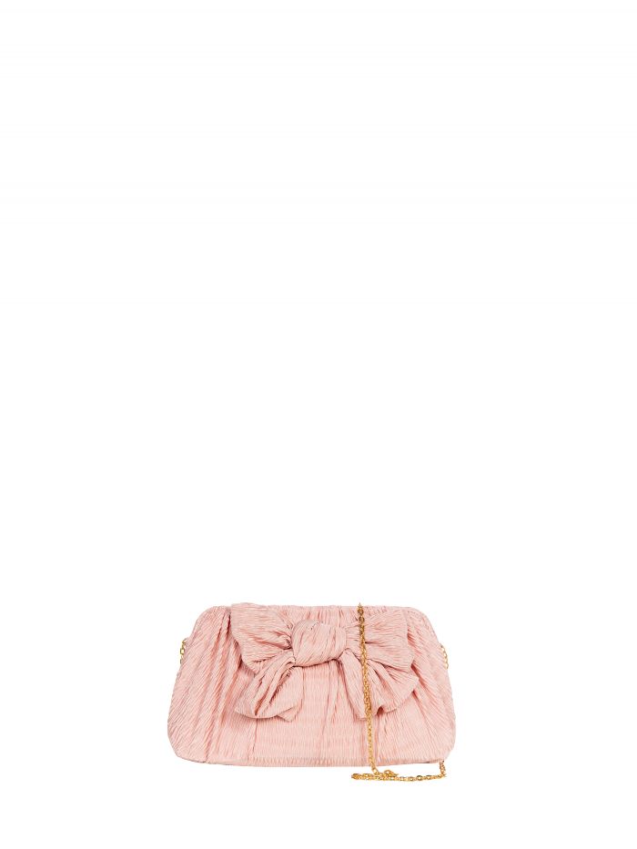 Pink Bow Clutch Bag   Rinascimento