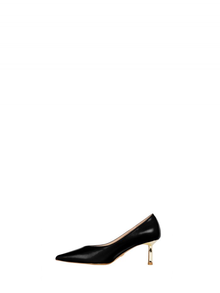 Pumps with Gold Heel   Rinascimento