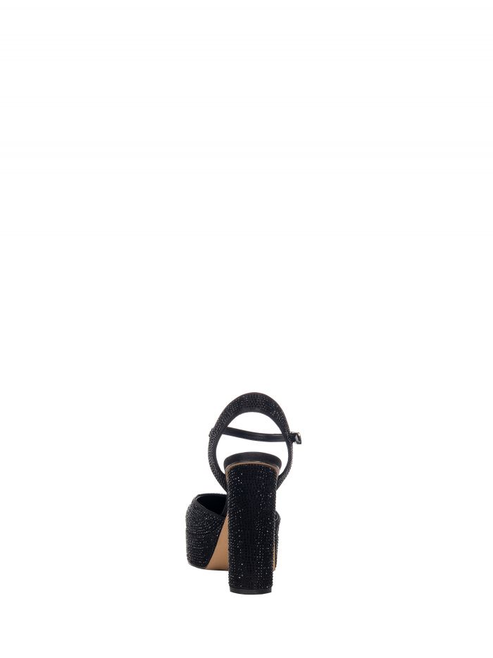 Escarpins strass avec talon cylindrique  Rinascimento