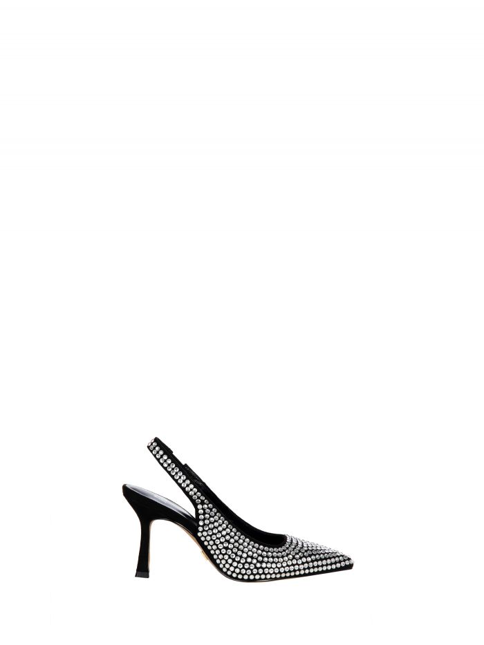 Heel with macro rhinestones  Rinascimento