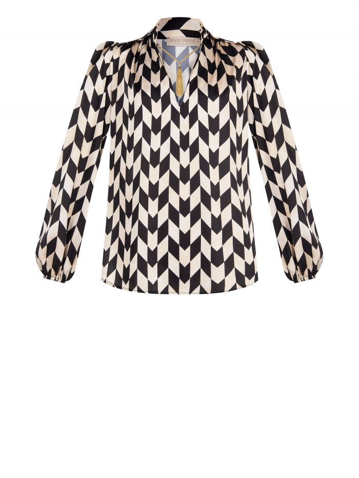 Blusa stampa Geometrica  Rinascimento