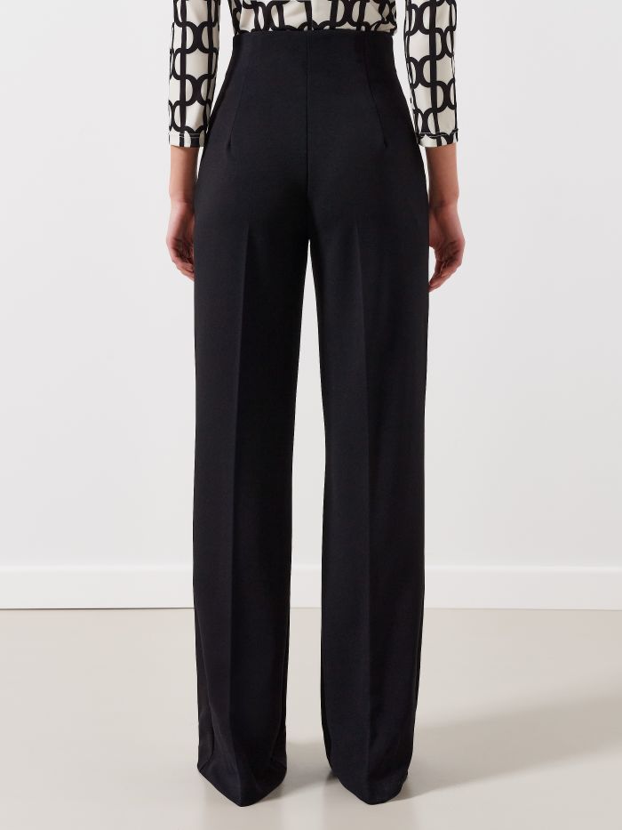 High Waist Trousers with Jewel Buttons  Rinascimento