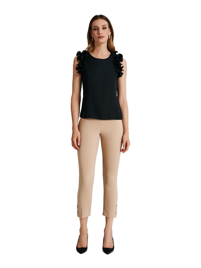 Top with pleated ruffle  Rinascimento