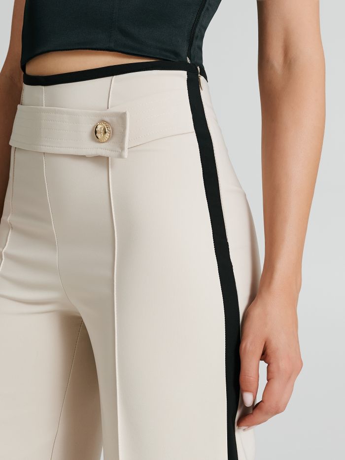 Pantaloni bistretch con banda laterale   Rinascimento